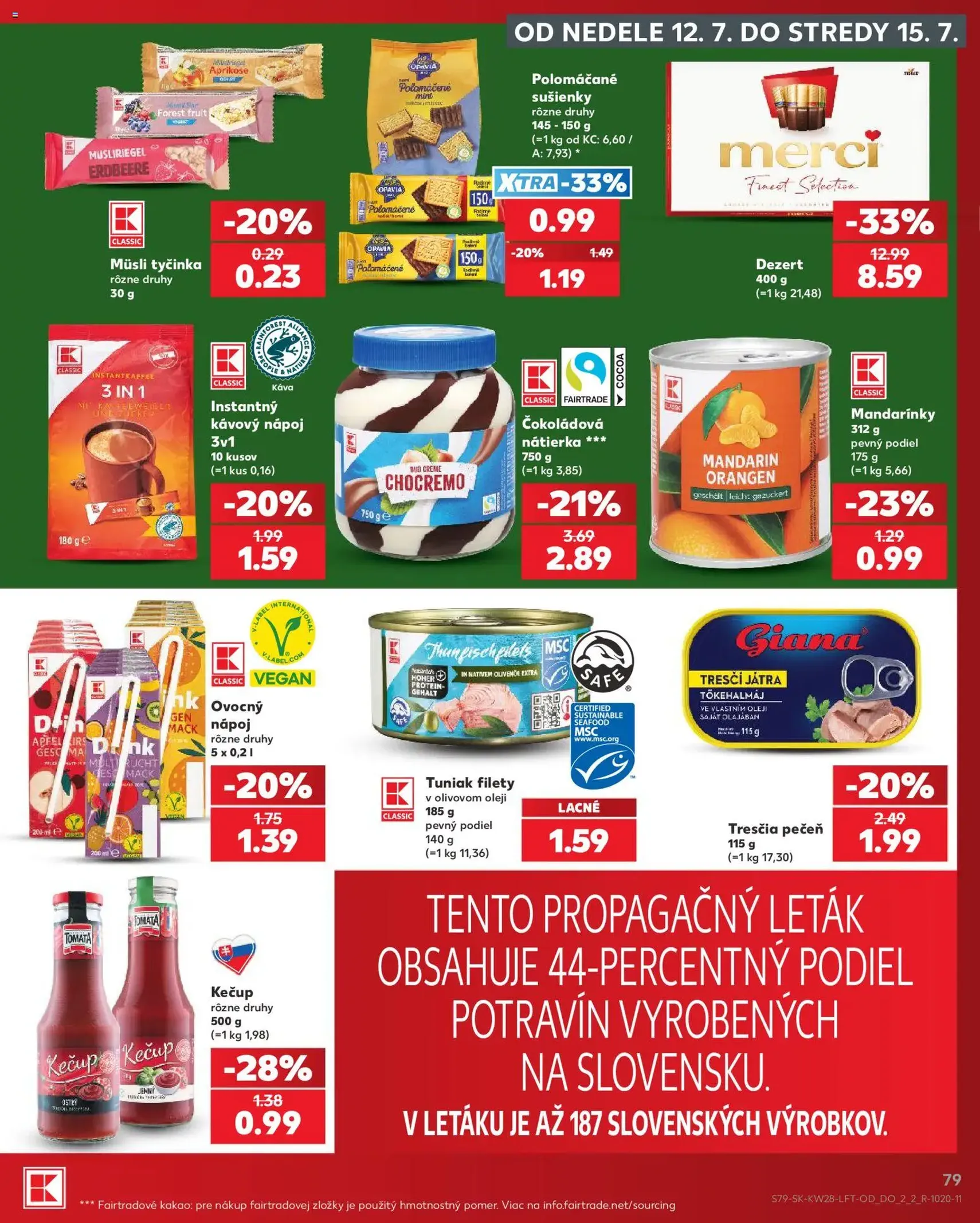 Kaufland SK akciós újság - 2026.07.09. érvényes szórólap 79 oldal 82 oldalból
