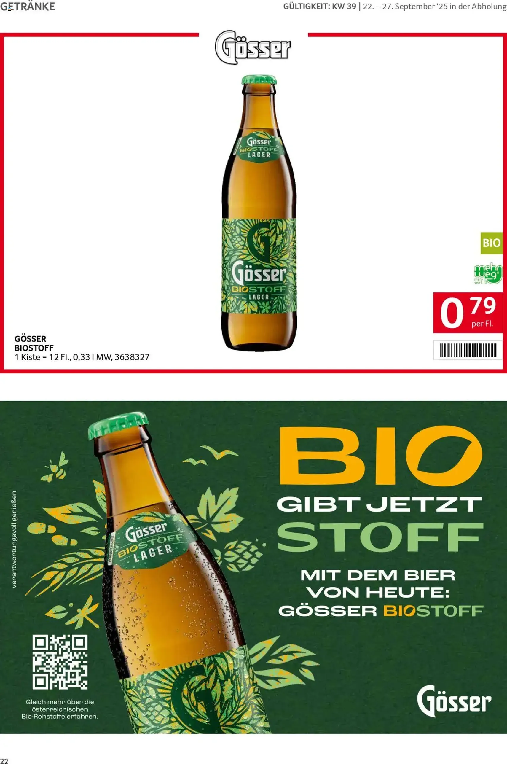 Transgourmet Flugblatt - Gültiger Prospekt ab 22.09.2025, Seite 20 von insgesamt 30 Transgourmet Flugblatt - Gültiger Prospekt ab 22.09.2025, Seite 20 von insgesamt 30