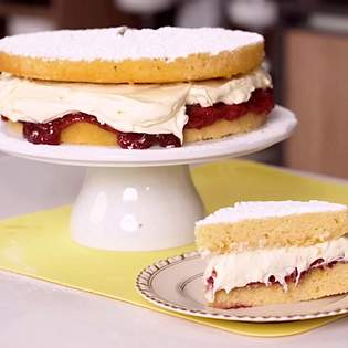 Recipe preview Easy and tasty Victoria sponge cake recipe