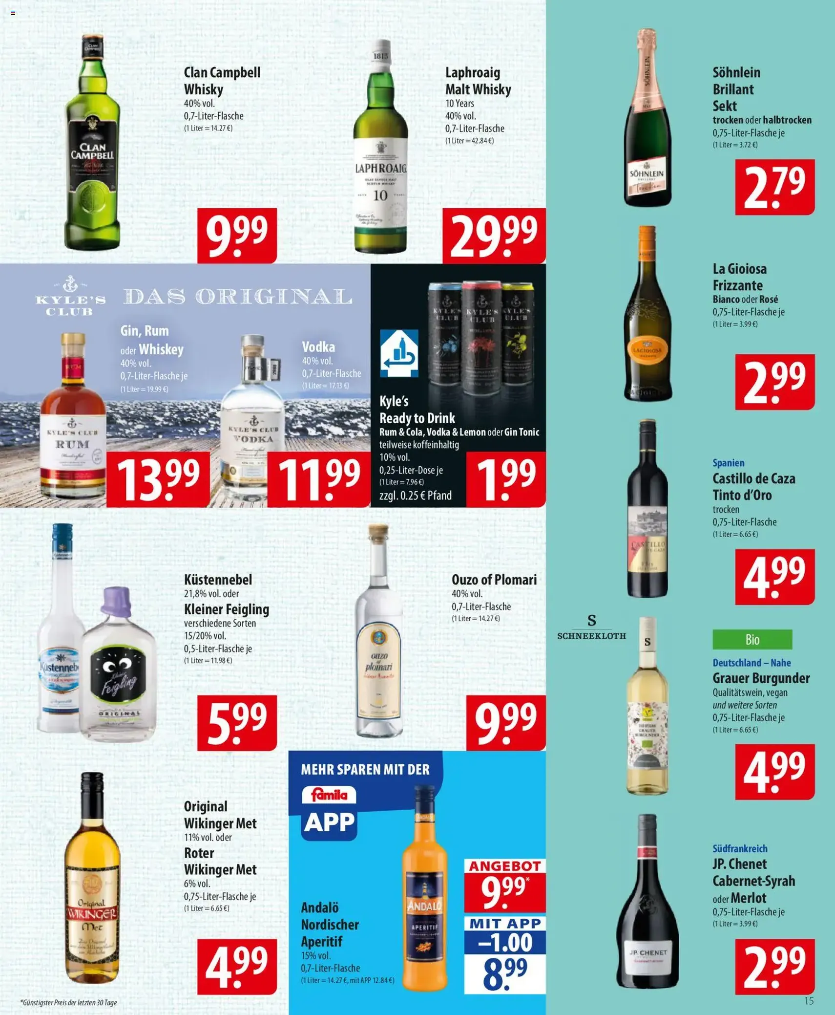 Famila Prospekt - Gültiger Prospekt ab 26.01.2026, Seite 15 von insgesamt 28