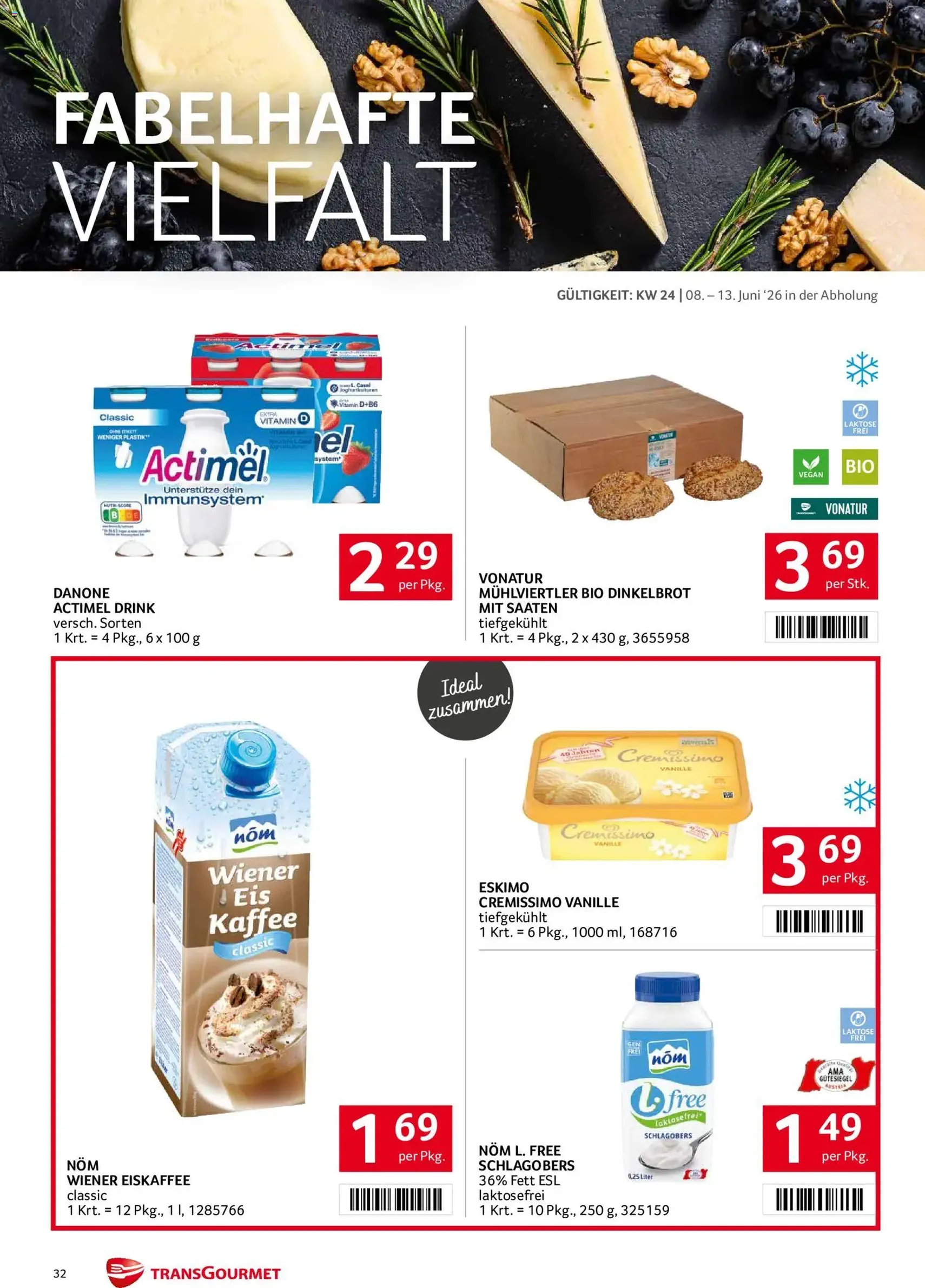 Transgourmet Flugblatt - Gültiger Prospekt ab 08.06.2026, Seite 32 von insgesamt 36