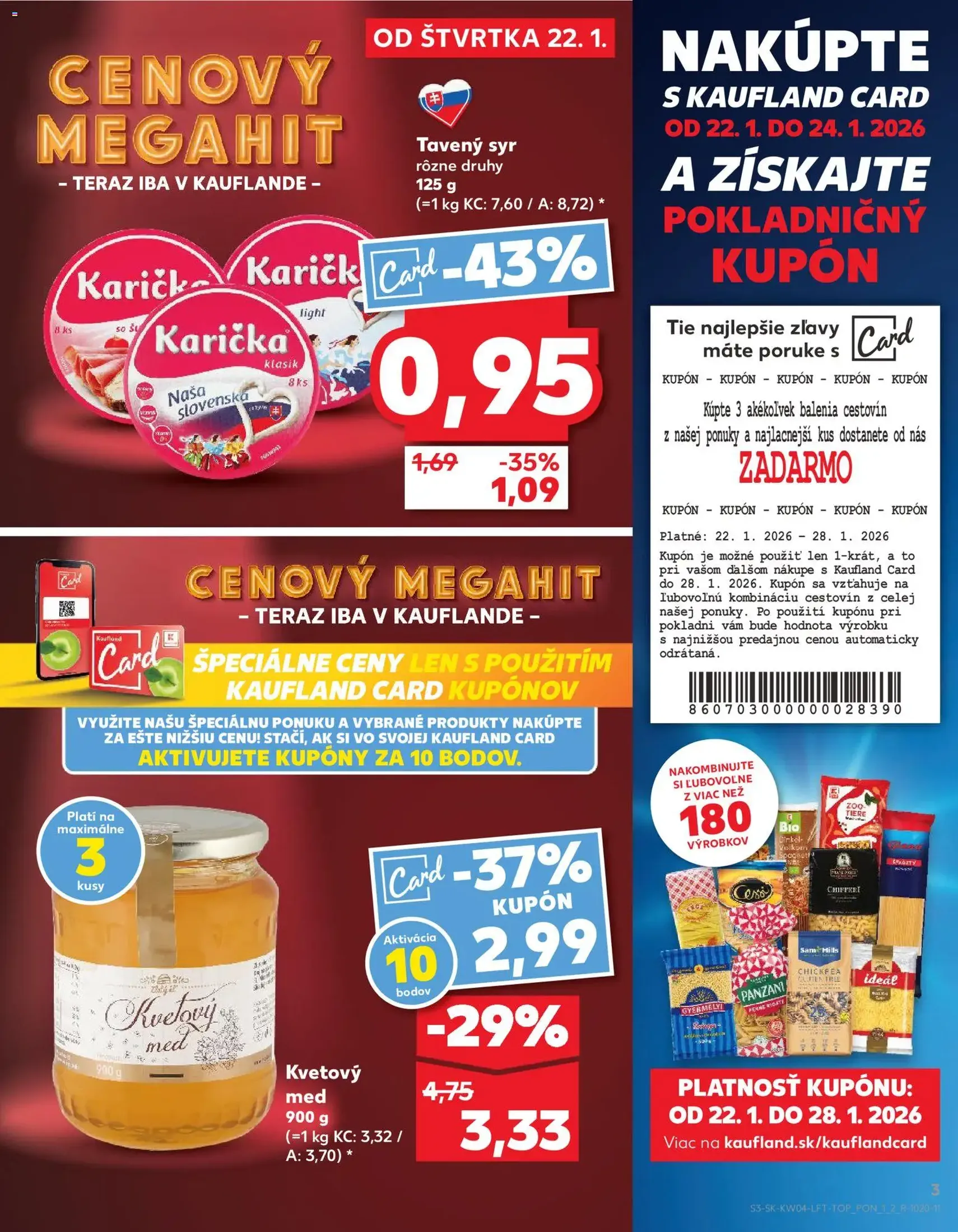 Kaufland SK Akciós újság - 2026.01.22. érvényes szórólap 3 oldal 78 oldalból