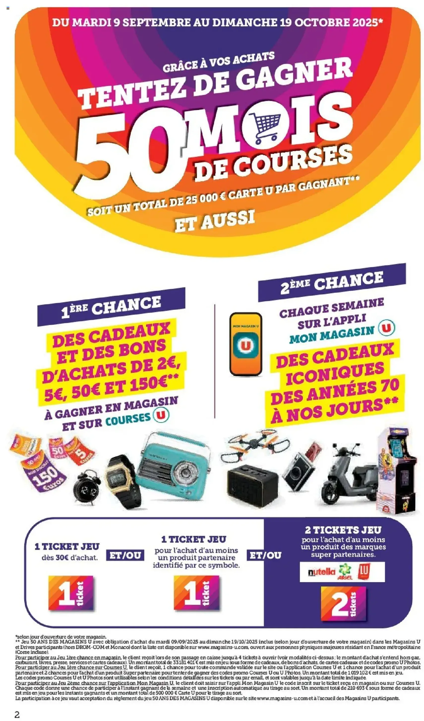 U Express catalogue 50 ans Magasins U - brochure valable à partir du 16/09/2025, page 2 sur 32