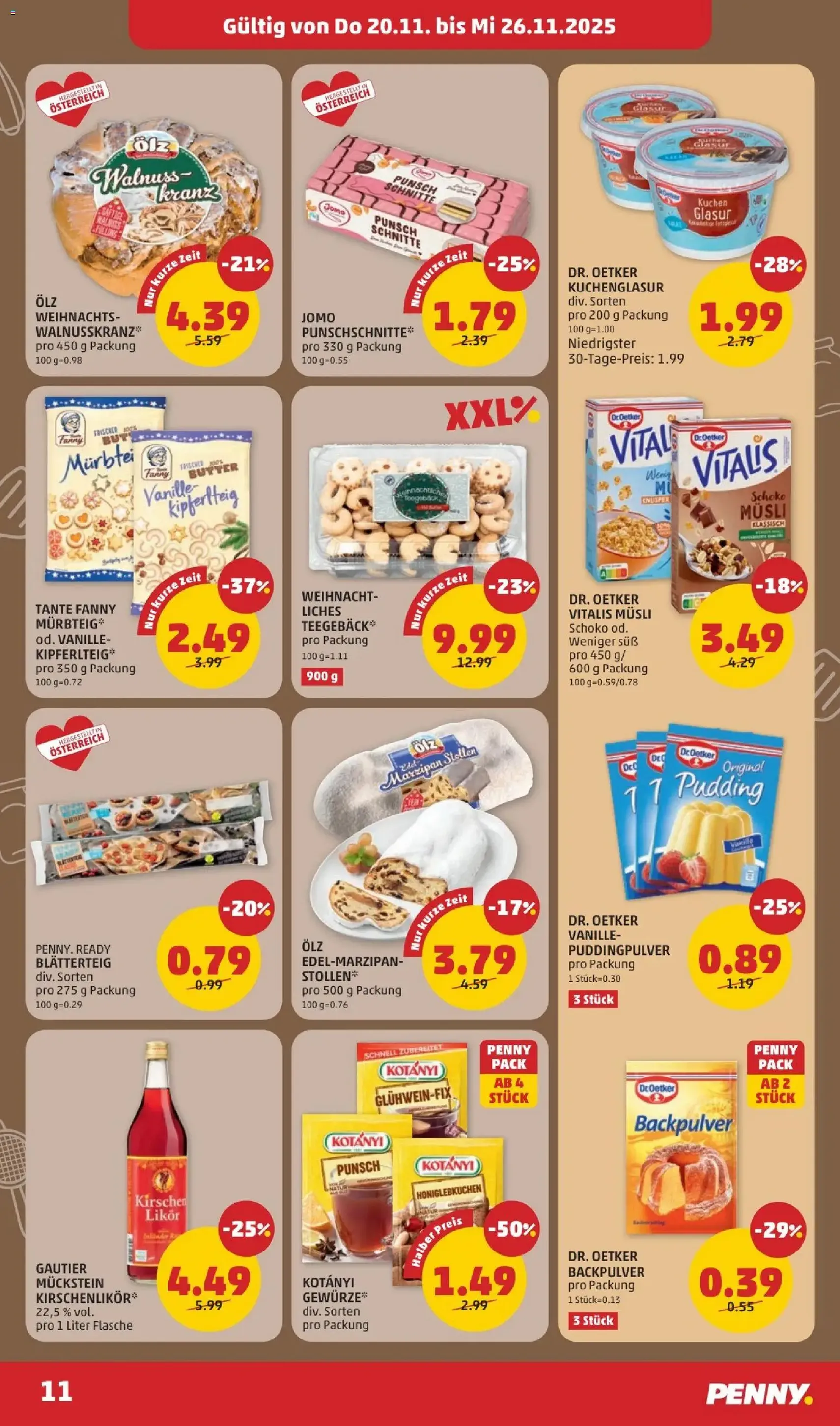 Penny Markt Flugblatt - Gültiger Prospekt ab 20.11.2025, Seite 11 von insgesamt 32