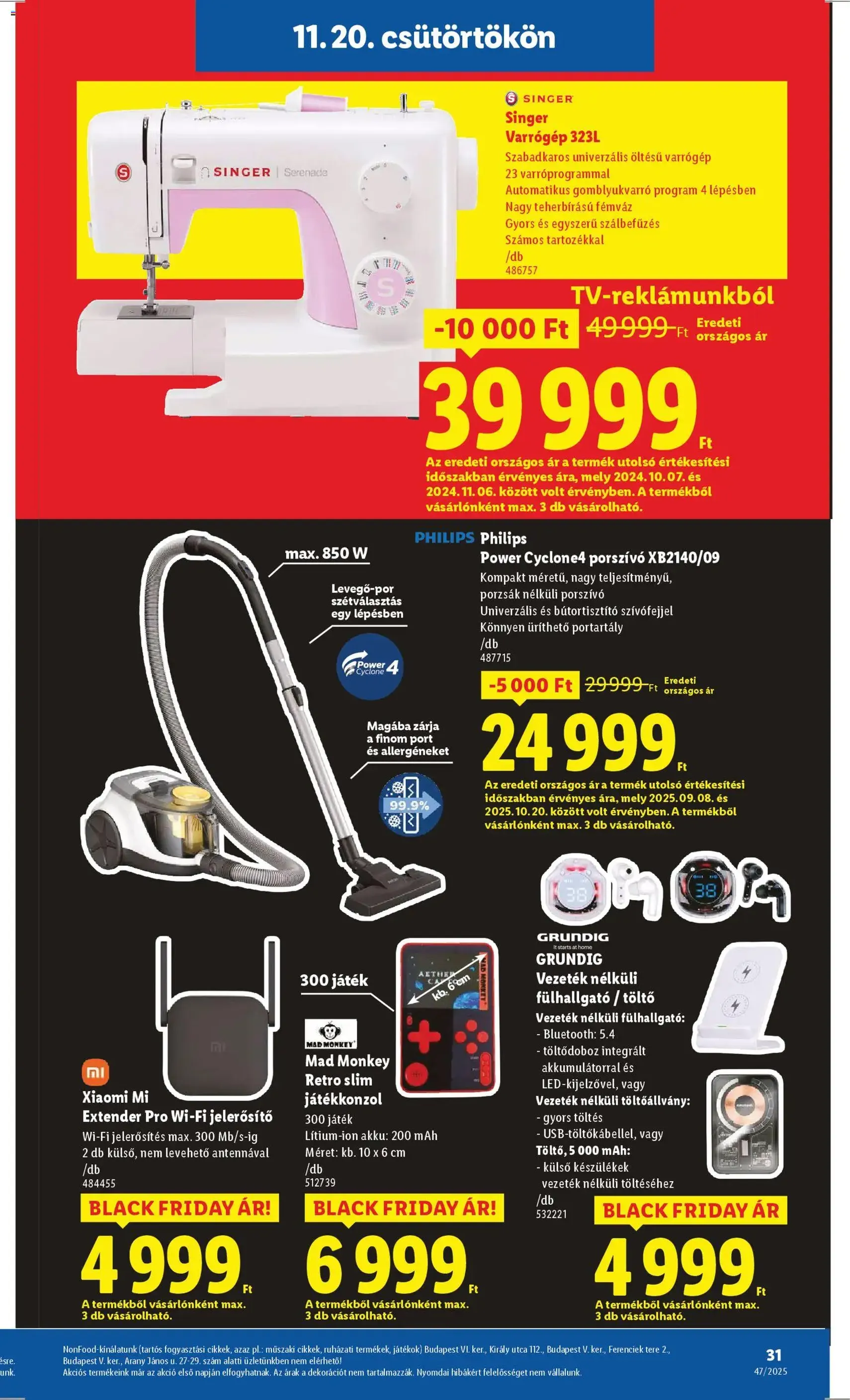 Lidl Black Friday - 2025.11.20. érvényes szórólap 31 oldal 66 oldalból