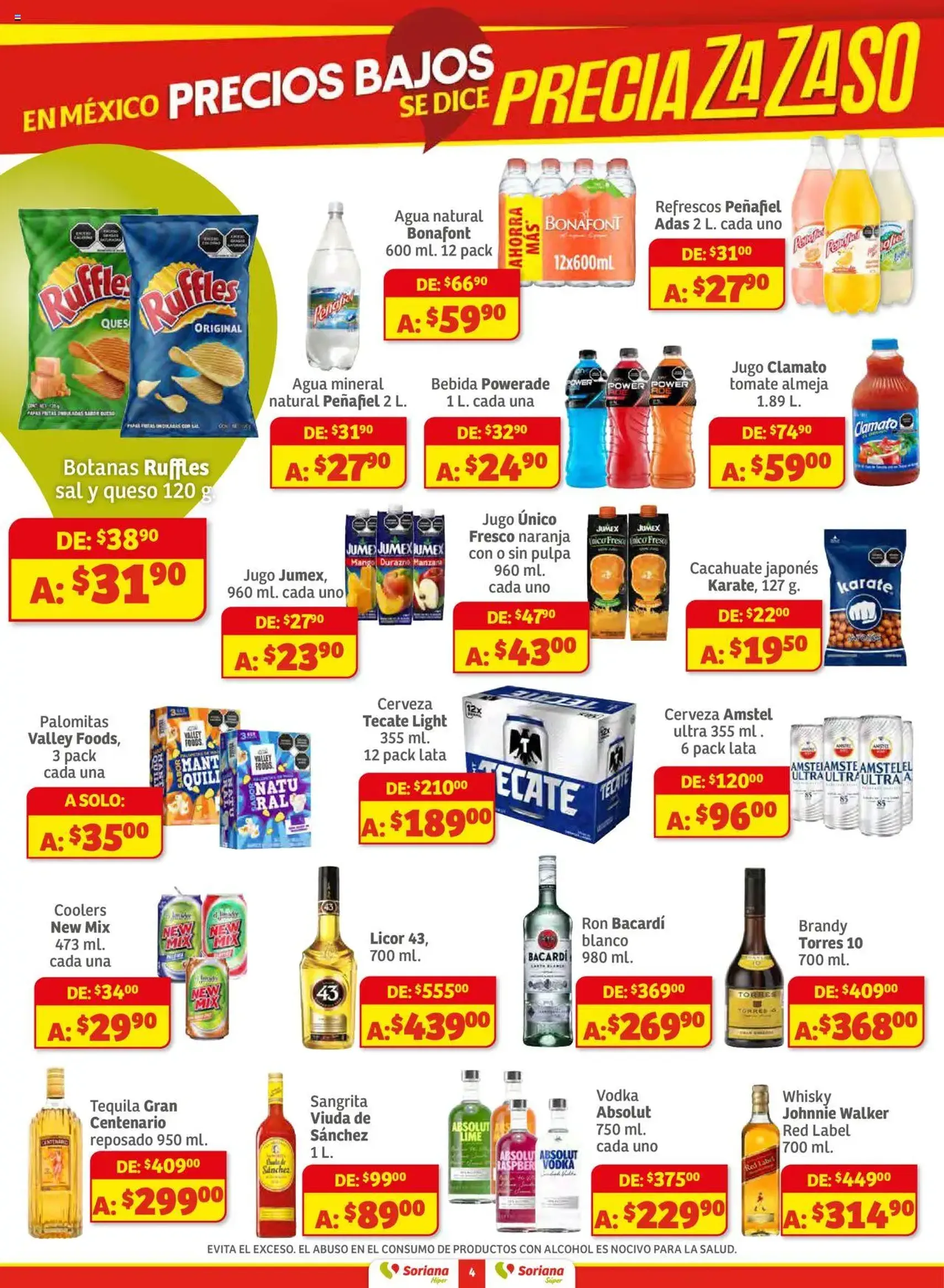 Soriana - Preciazazaso Híper: Ags, Col, Gto, Jal, Mich - folleto válido desde 25/09/2025 página 4 de 54