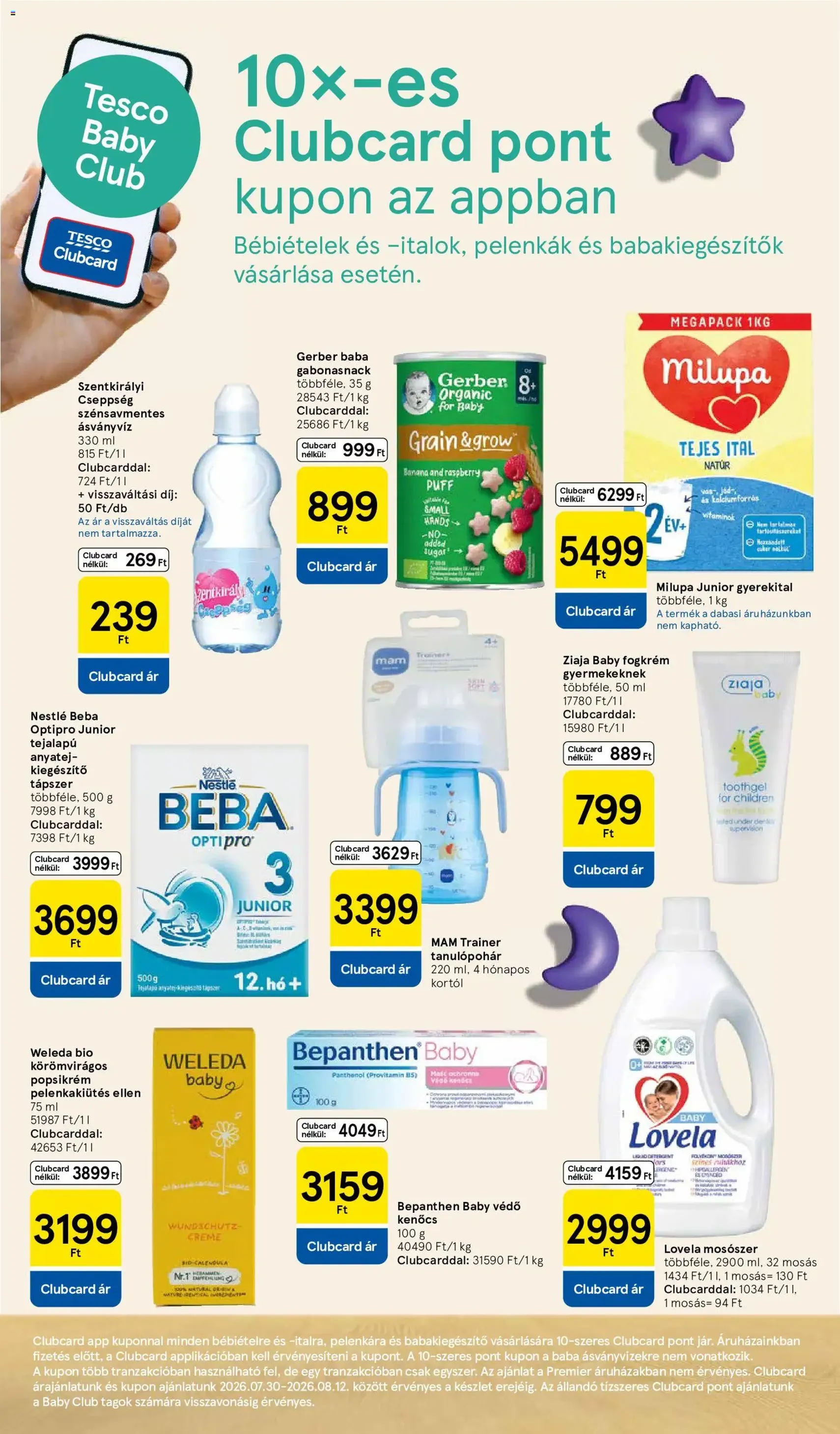 Tesco aktuális akciós újság - 2026.07.30. érvényes szórólap 12 oldal 32 oldalból