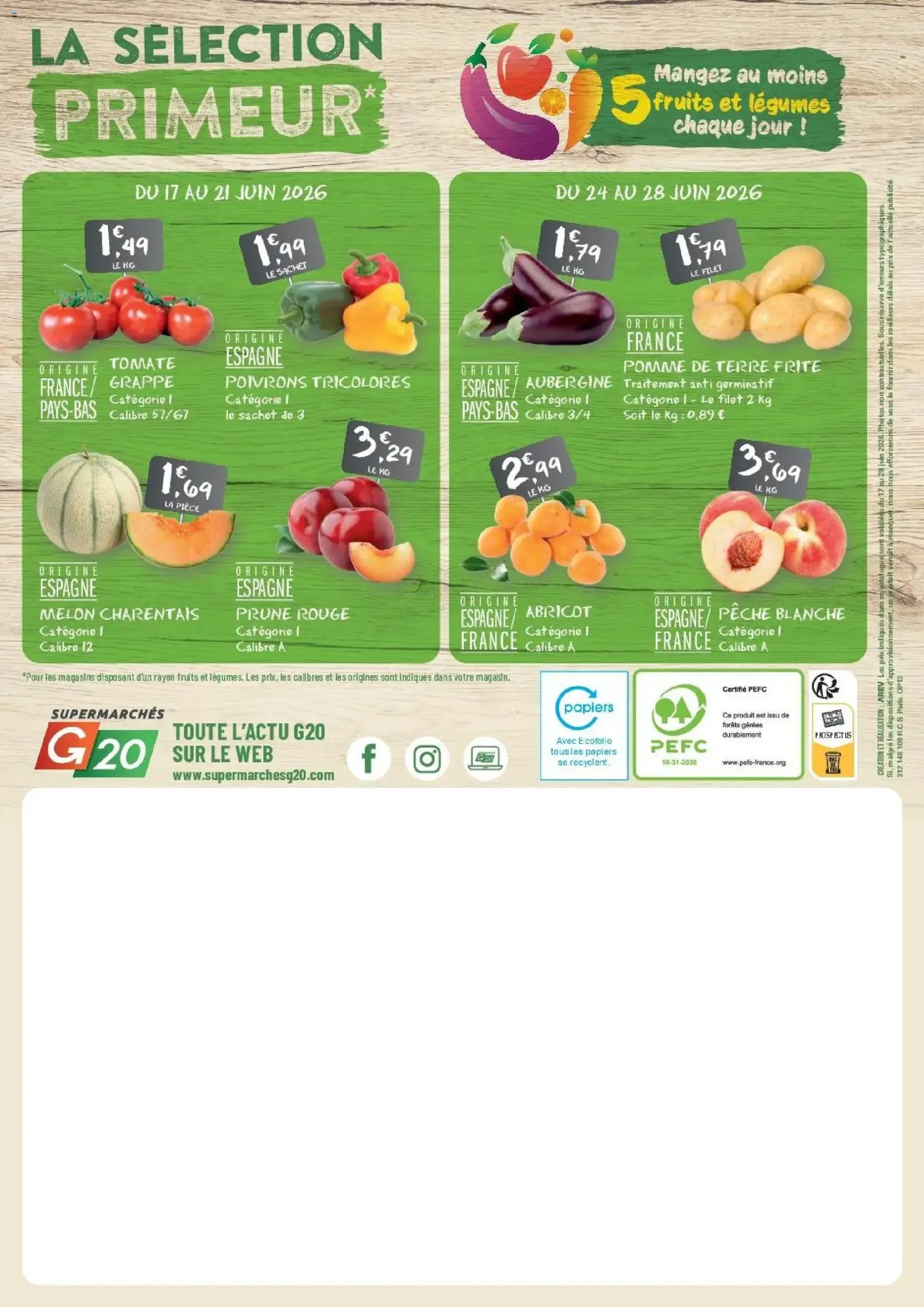 G20 Supermarchés catalogue - brochure valable à partir du 17/06/2026, page 20 sur 20
