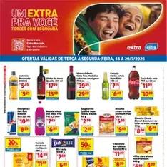 Extra ofertas de Mercado Semanal - pré-visualização do folheto, válido a partir de 14/07/2026