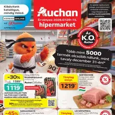 Auchan akciós újság - szórólap előnézete érvényes 2026.07.09. -tól