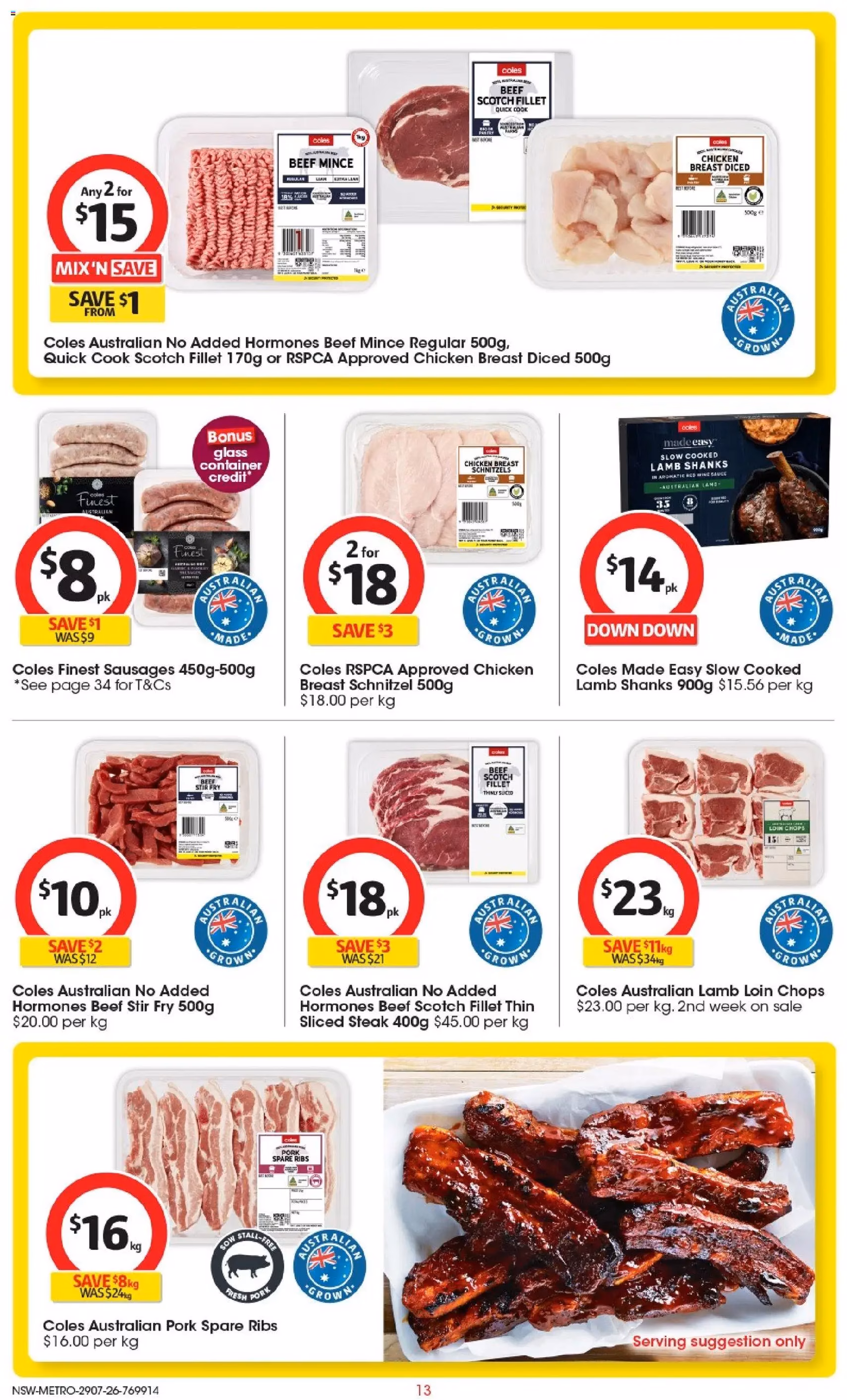 Coles catalogue - valid flyer from 29/07/2026, page 13 of 46