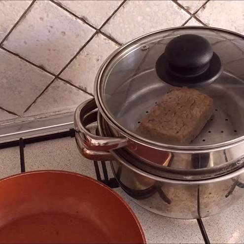 Tempeh in padella - procedimento 1