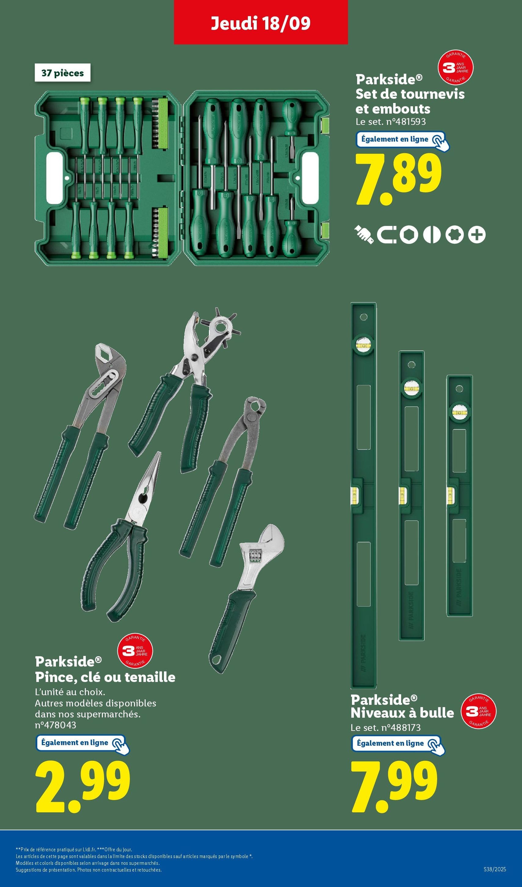 LIDL catalogue semaine 38 - brochure valable à partir du 18/09/2025, page 43 sur 75