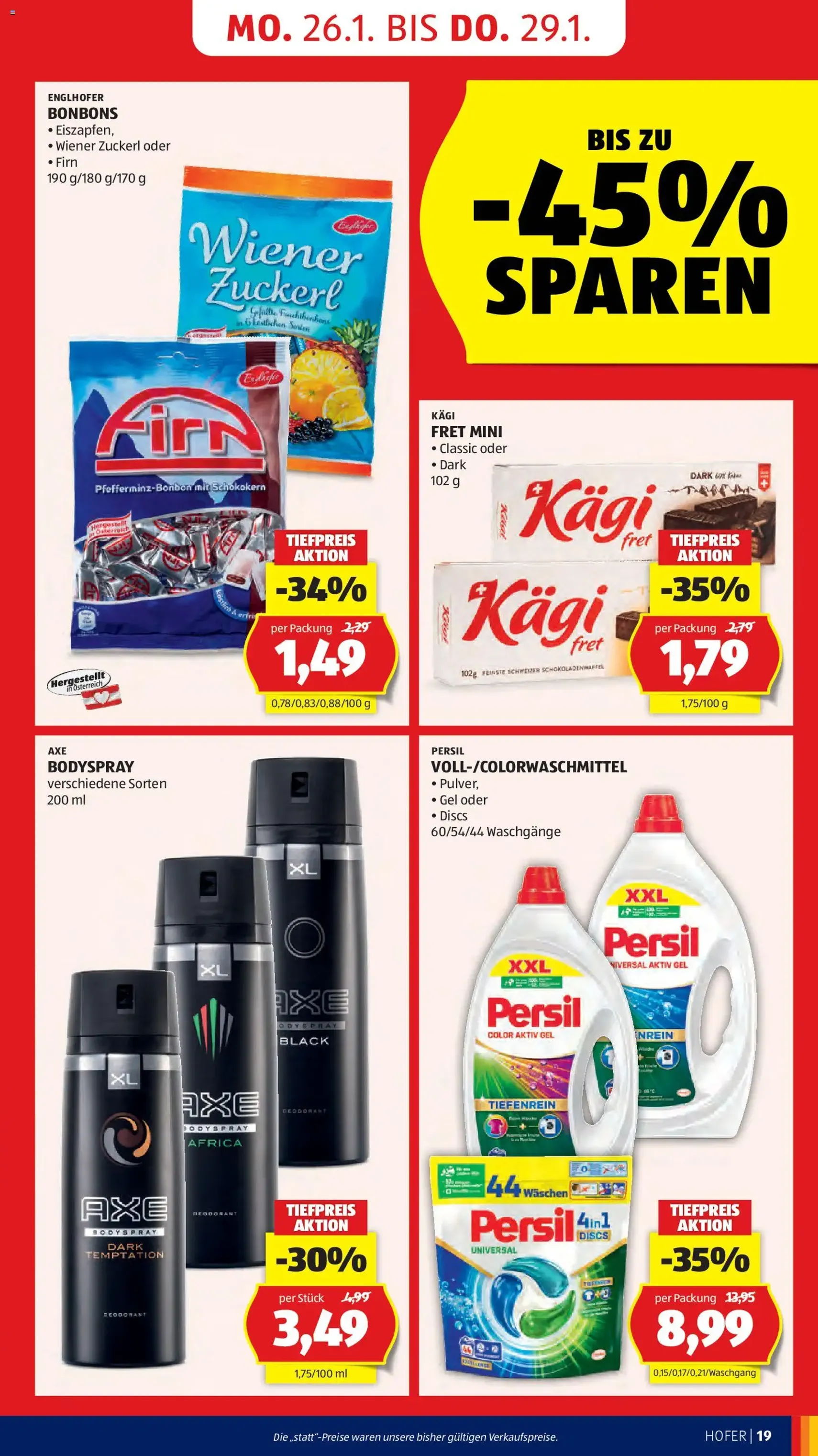 Hofer Flugblatt - Gültiger Prospekt ab 23.01.2026, Seite 21 von insgesamt 45