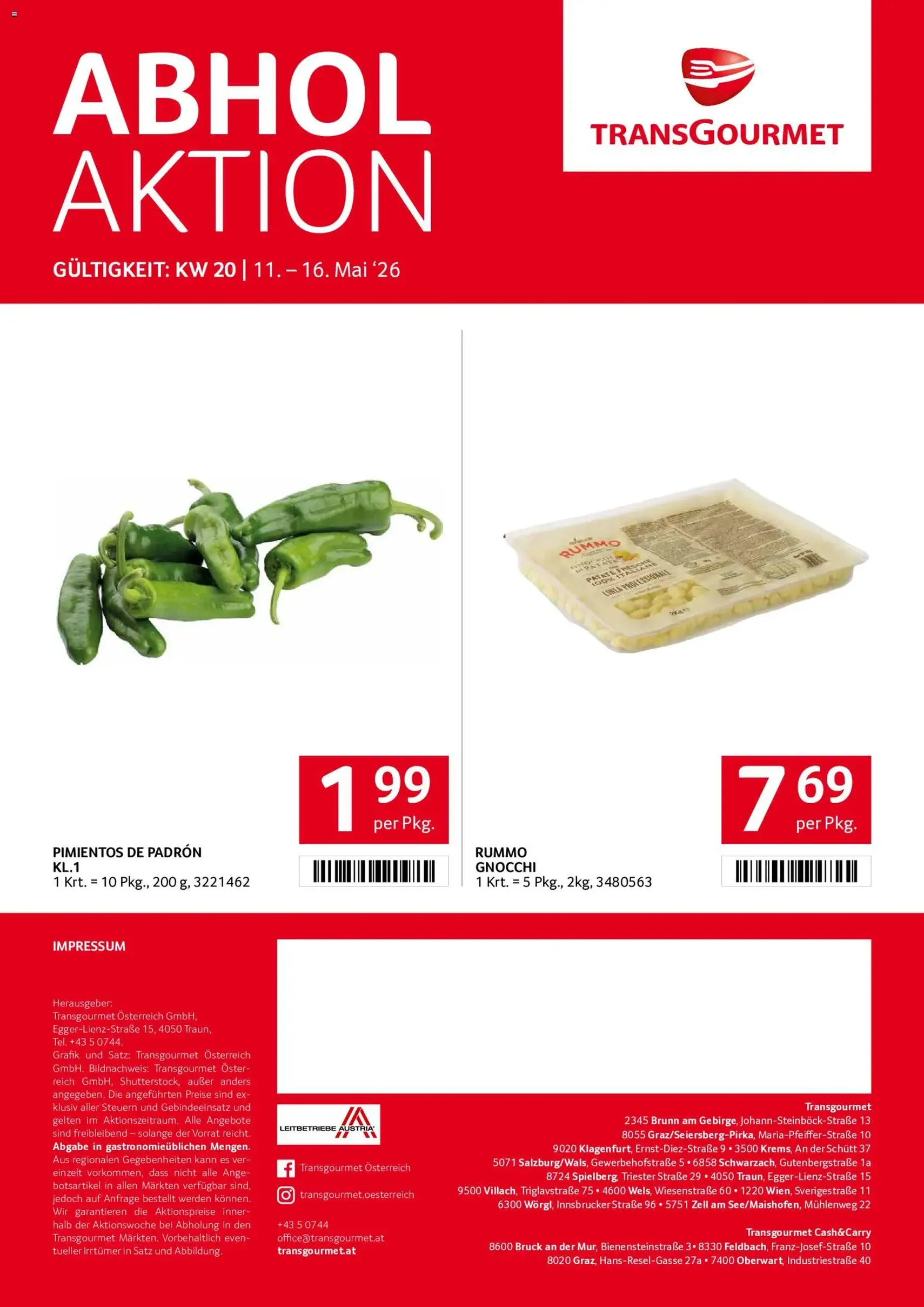 Transgourmet Flugblatt - Gültiger Prospekt ab 11.05.2026, Seite 40 von insgesamt 40