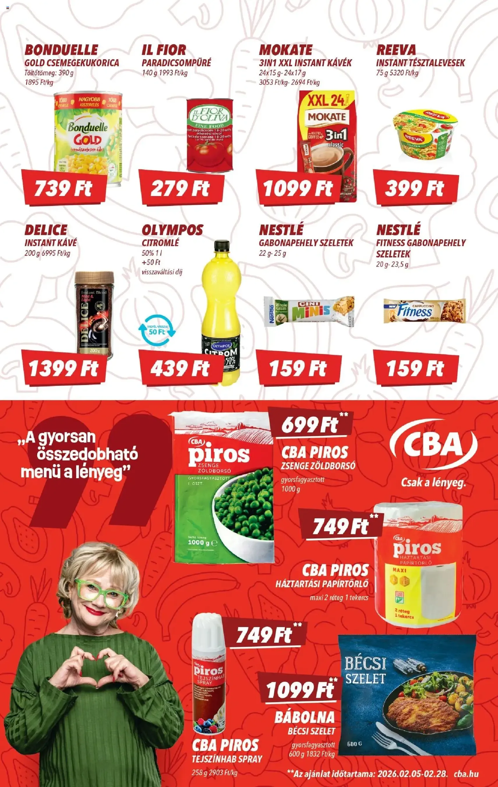 CBA Akciós újság - 2026.02.19. érvényes szórólap 3 oldal 8 oldalból