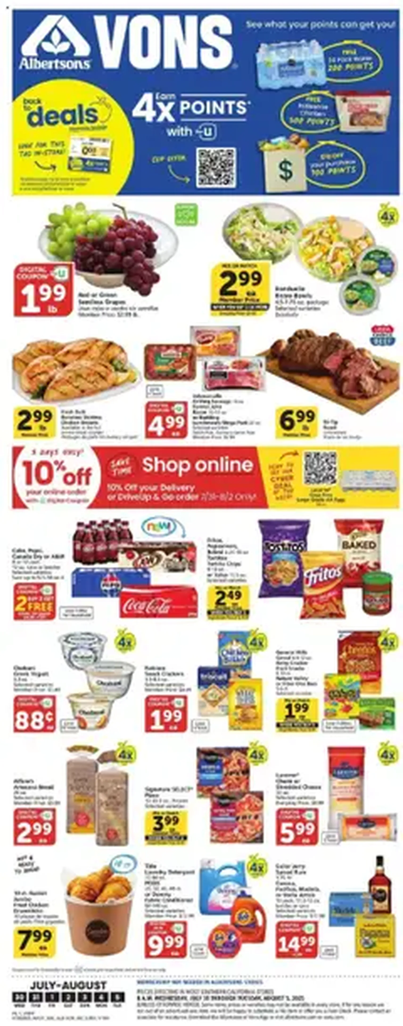 Vons Weekly Ad - valid flyer from 07/30/2025, page 1 of 1