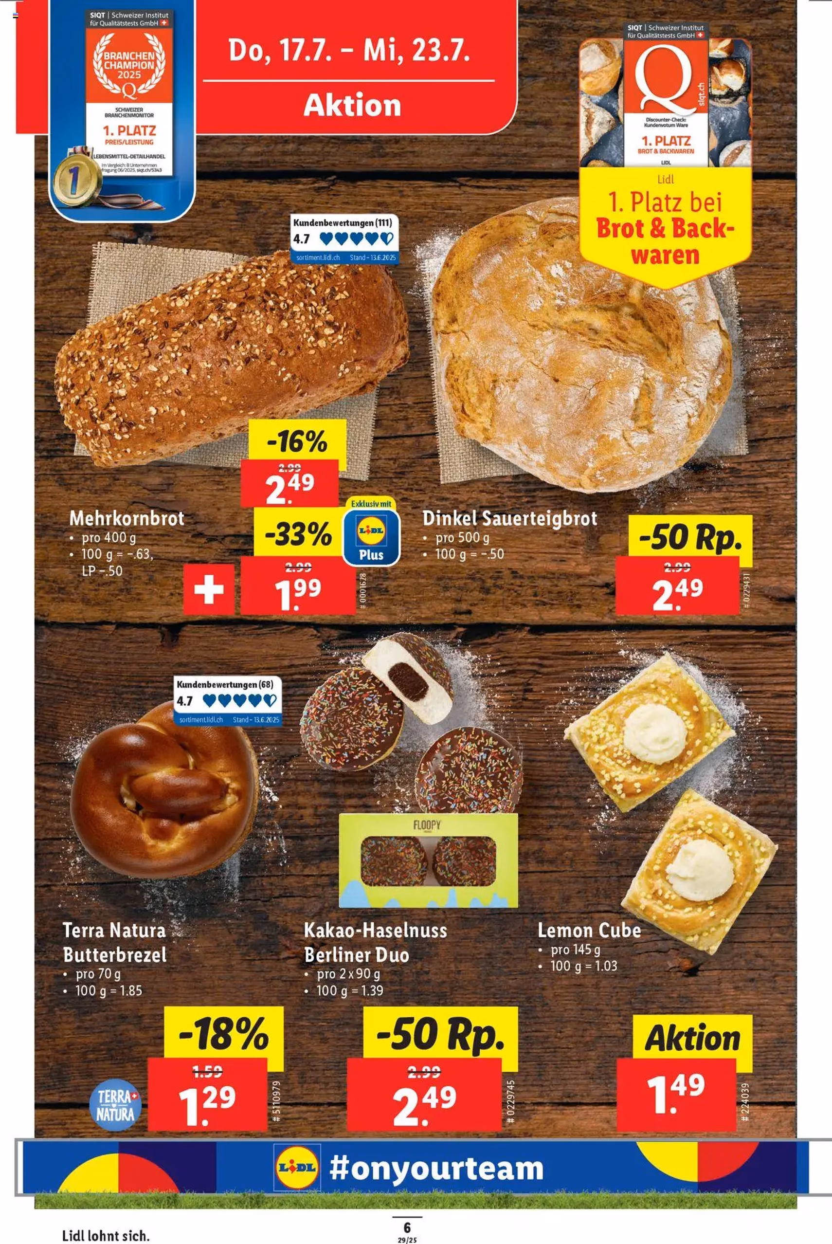 Lidl Aktionen - Gültiger Prospekt ab 17.07.2025, Seite 6 von insgesamt 34 Lidl Aktionen - Gültiger Prospekt ab 17.07.2025, Seite 6 von insgesamt 34