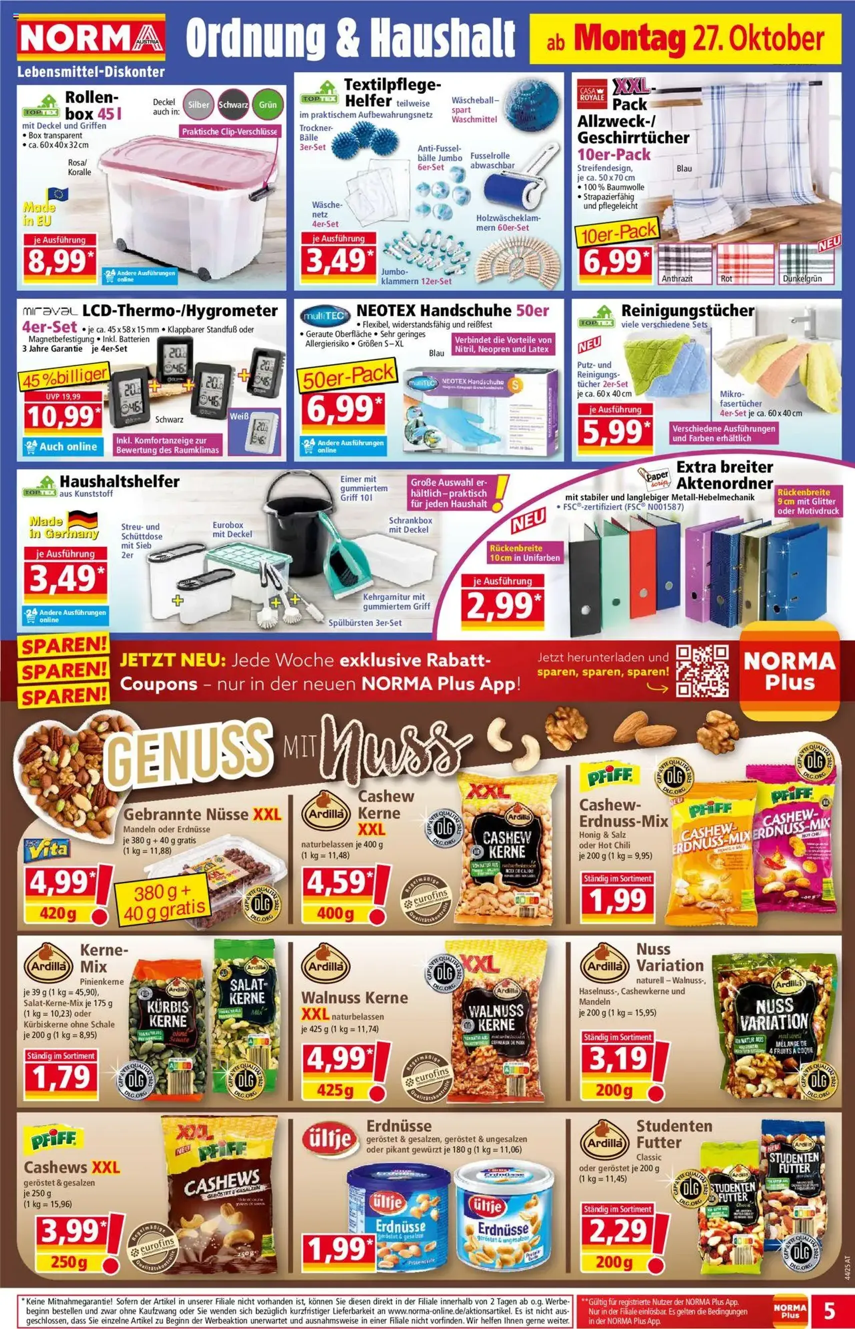Norma Flugblatt - Gültiger Prospekt ab 27.10.2025, Seite 6 von insgesamt 19 Norma Flugblatt - Gültiger Prospekt ab 27.10.2025, Seite 6 von insgesamt 19