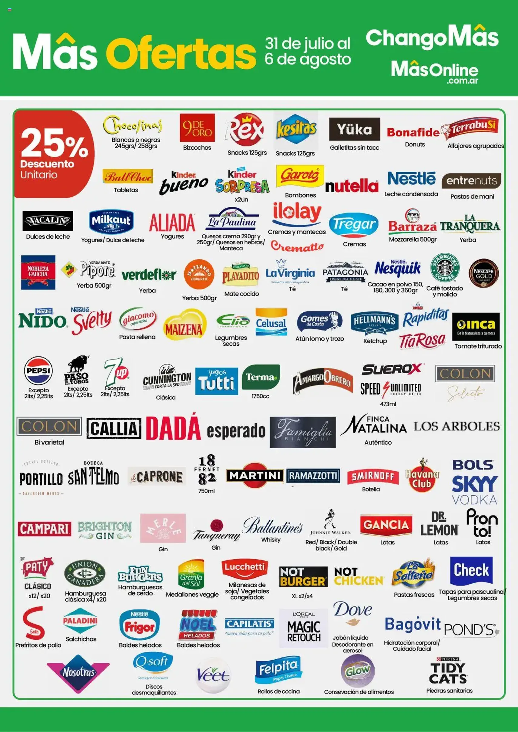 Changomas ofertas - folleto válido desde 31/07/2025 página 2 de 12 Changomas ofertas - folleto válido desde 31/07/2025 página 2 de 12