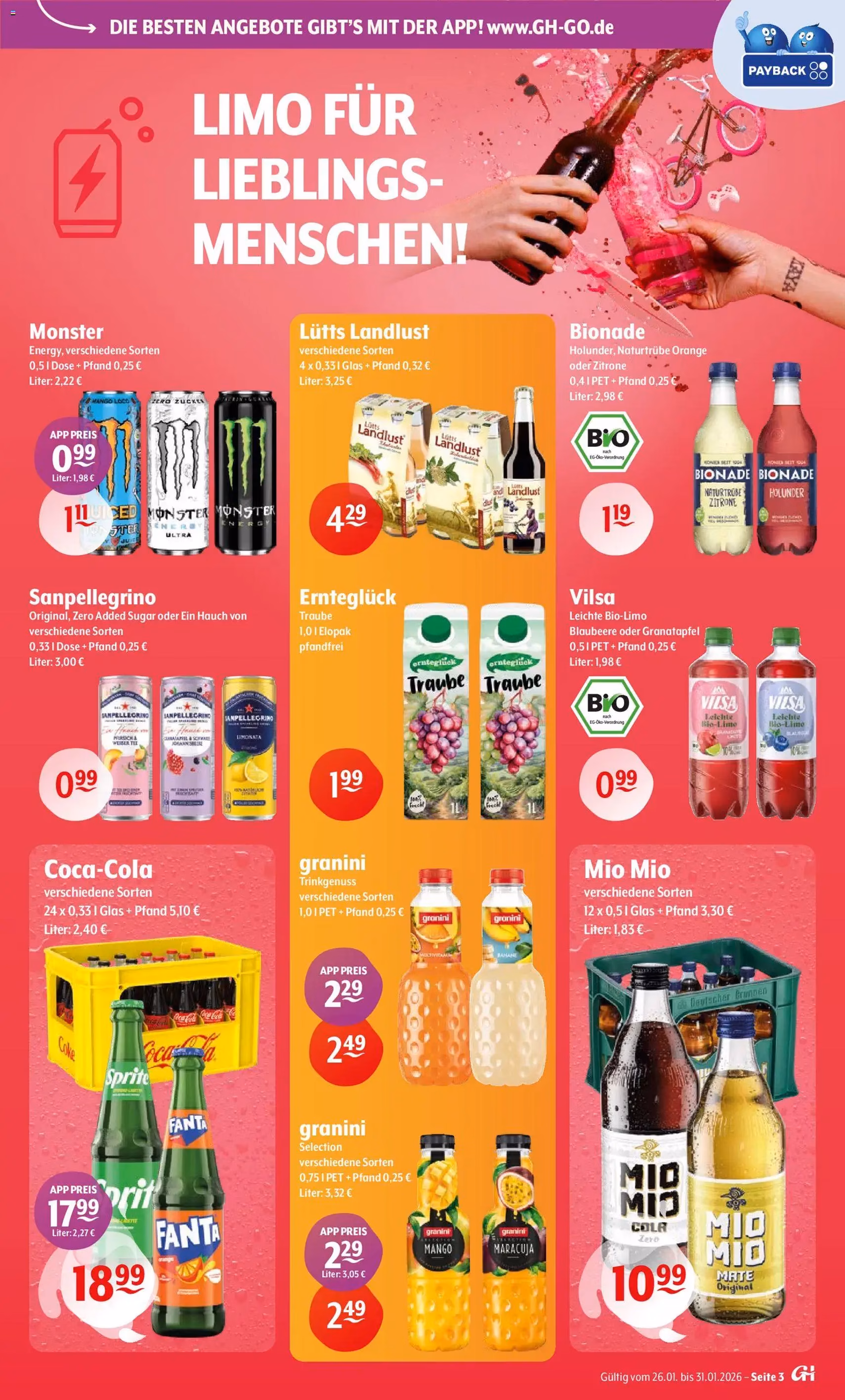 Trink und Spare Prospekt - Gültiger Prospekt ab 26.01.2026, Seite 3 von insgesamt 11