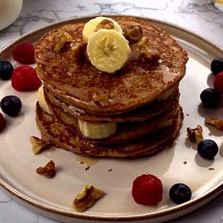 Recipe preview Easy Banana Oat Pancakes Recipe