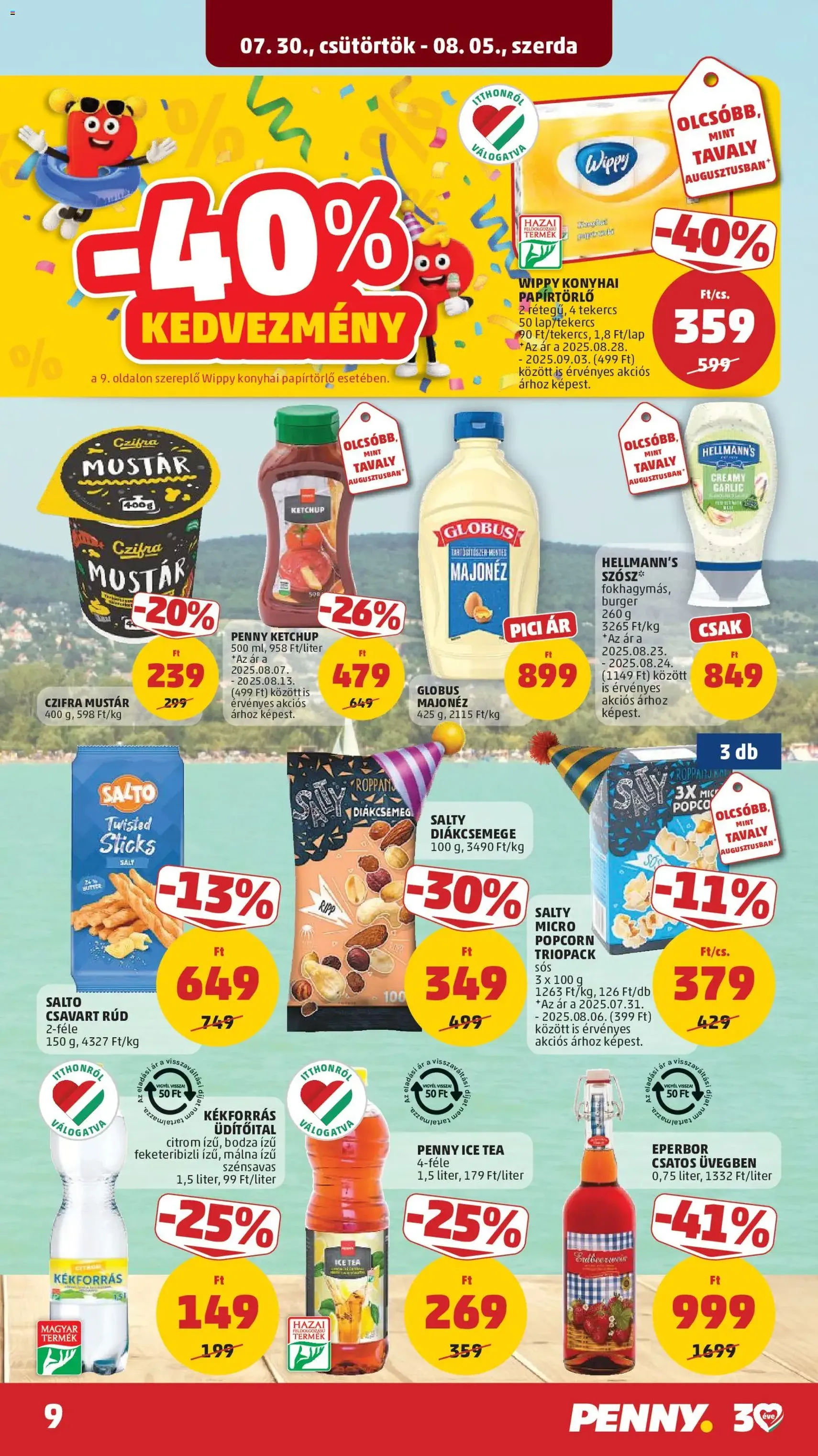 PENNY akciós újság - 2026.07.30. érvényes szórólap 12 oldal 39 oldalból