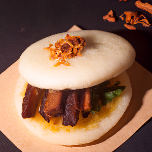 Recipe preview Crispy Steamed Pork Belly Bao Buns