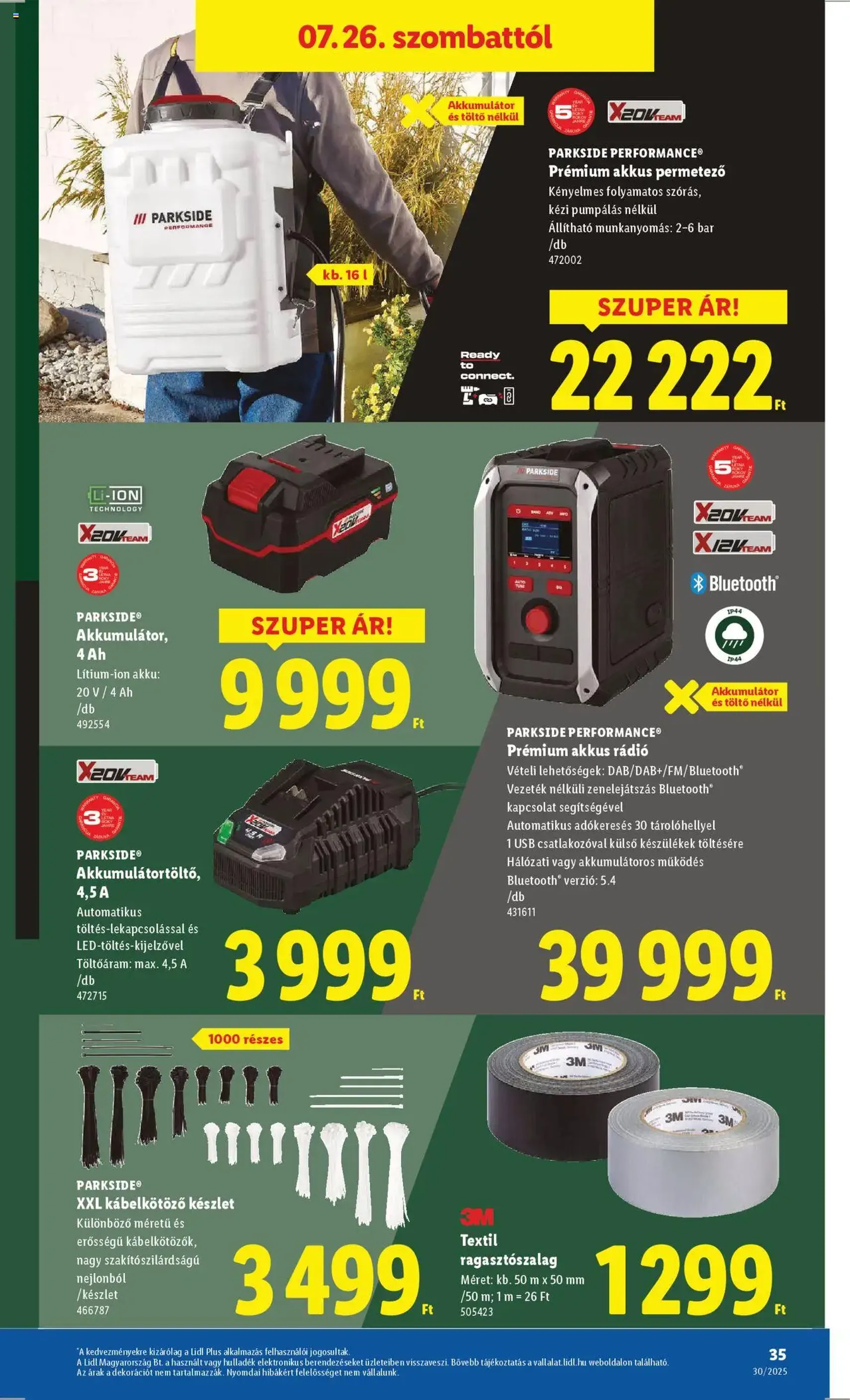 Lidl Akciós újság - 2025.07.24. érvényes szórólap 35 oldal 62 oldalból Lidl Akciós újság - 2025.07.24. érvényes szórólap 35 oldal 62 oldalból