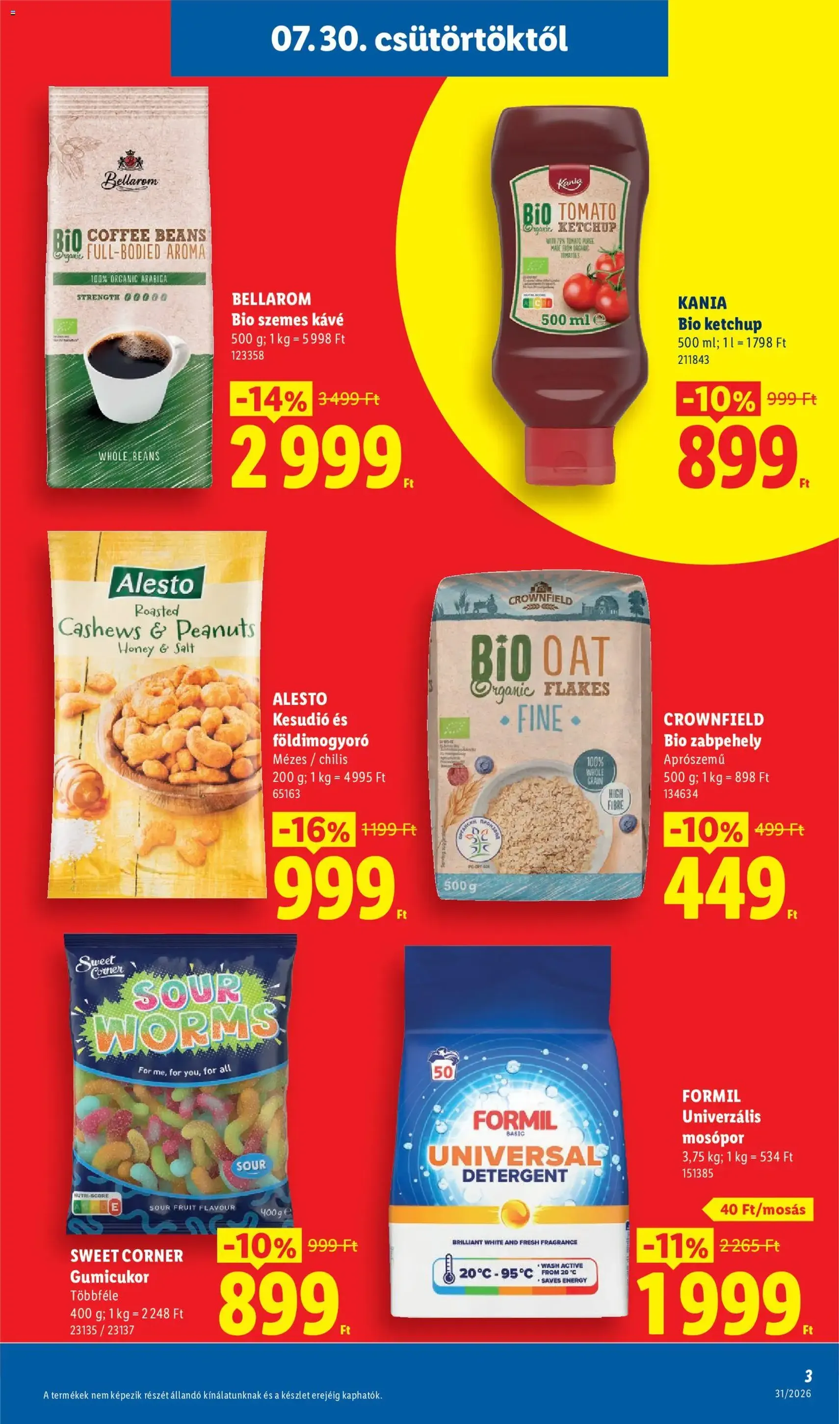 Lidl akciós újság - 2026.07.30. érvényes szórólap 3 oldal 58 oldalból