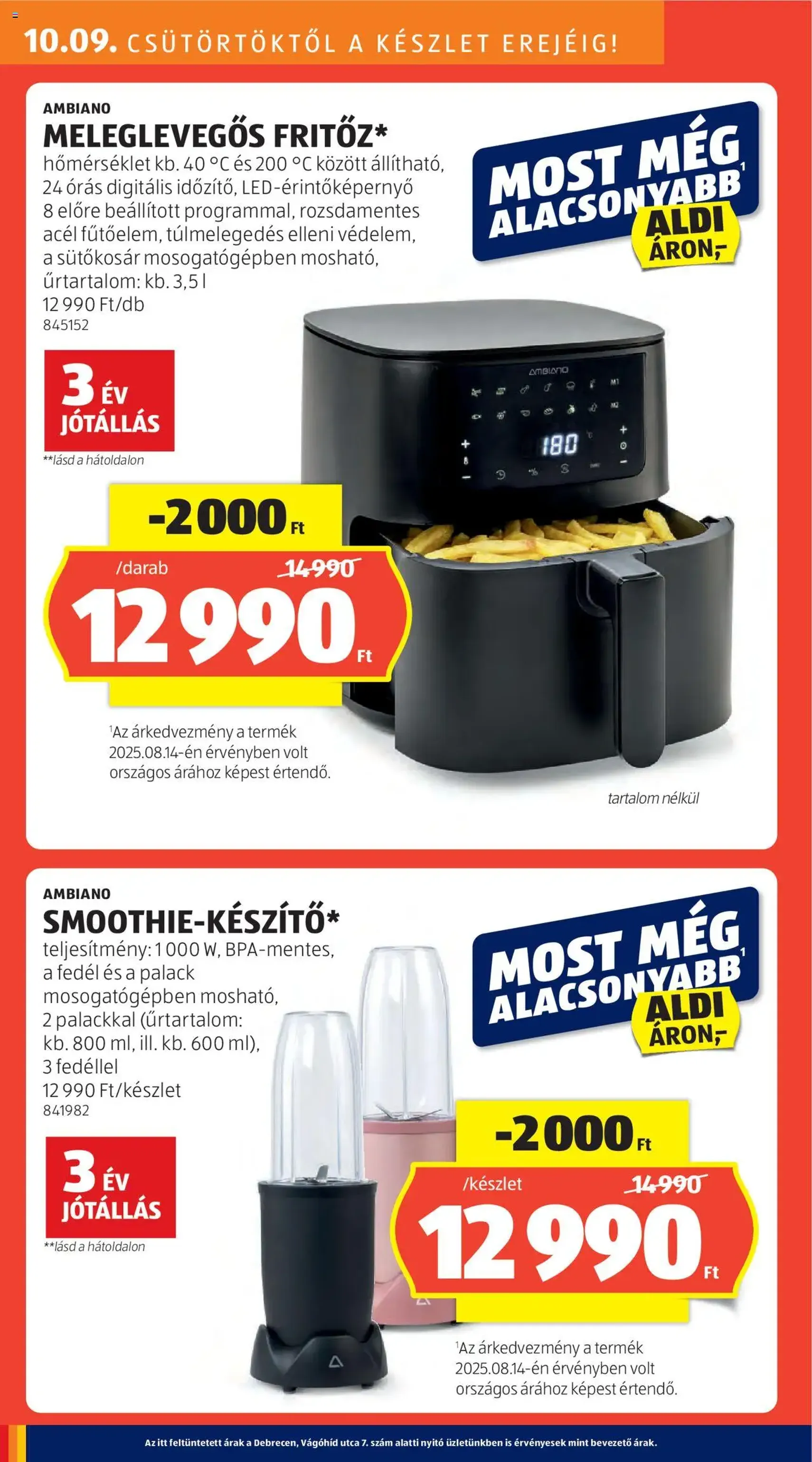 Aldi Akciós újság - 2025.10.09. érvényes szórólap 4 oldal 48 oldalból Aldi Akciós újság - 2025.10.09. érvényes szórólap 4 oldal 48 oldalból