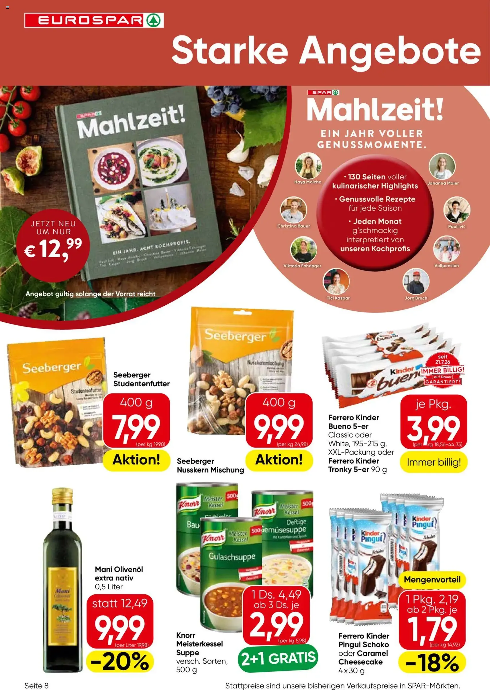 Eurospar Flugblatt - Gültiger Prospekt ab 08.10.2026, Seite 8 von insgesamt 16
