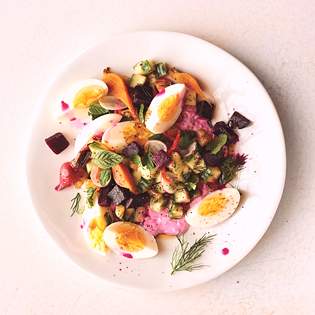 Recipe preview Roasted Beet Tzatziki Salad