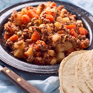 Previsualización de la receta Picadillo de res con verduras con sabor a dioses