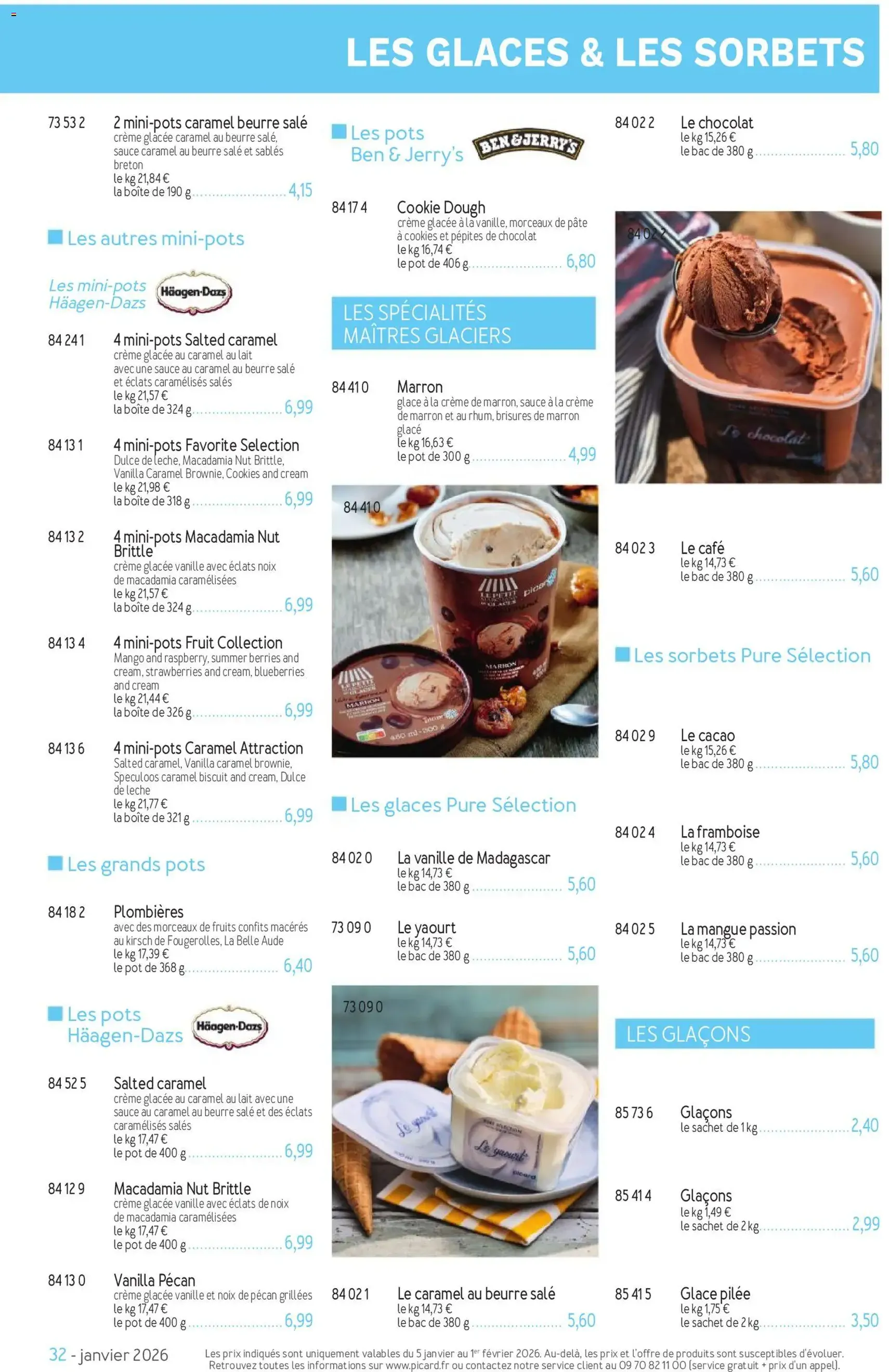 Picard catalogue - brochure valable à partir du 05/01/2026, page 32 sur 36