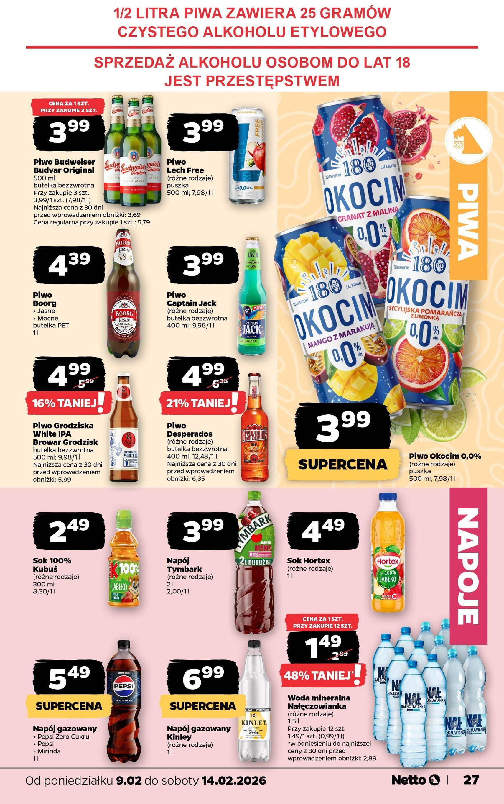 Netto gazetka - Spożywcza - ważny gazetka od 09.02.2026 strona 27 z 38