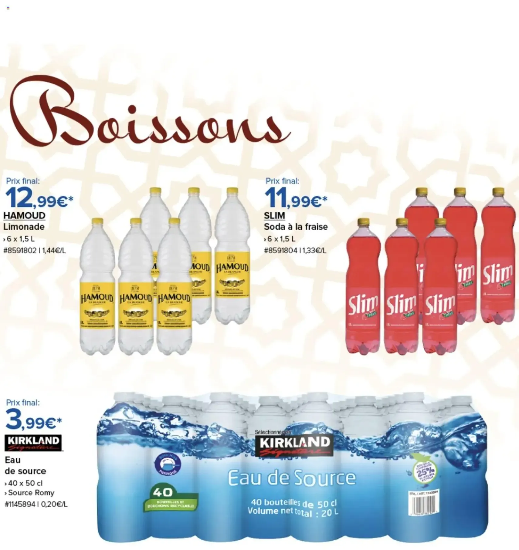 Costco Saveurs d'Orient mars 2026 - brochure valable à partir du 14/03/2026, page 8 sur 9
