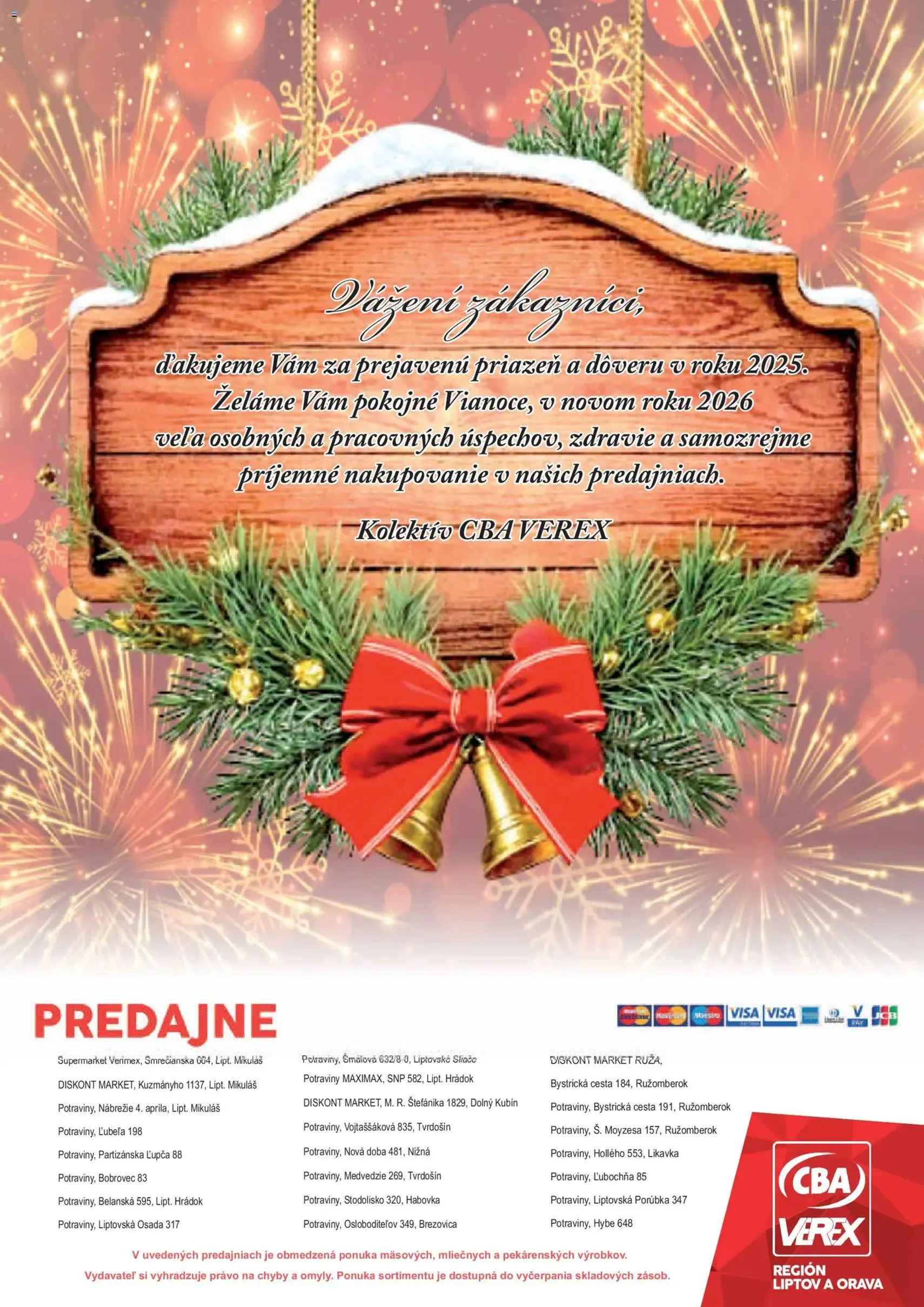 CBA Verex Leták - platný leták od 15.12.2025 strana 12 z 12