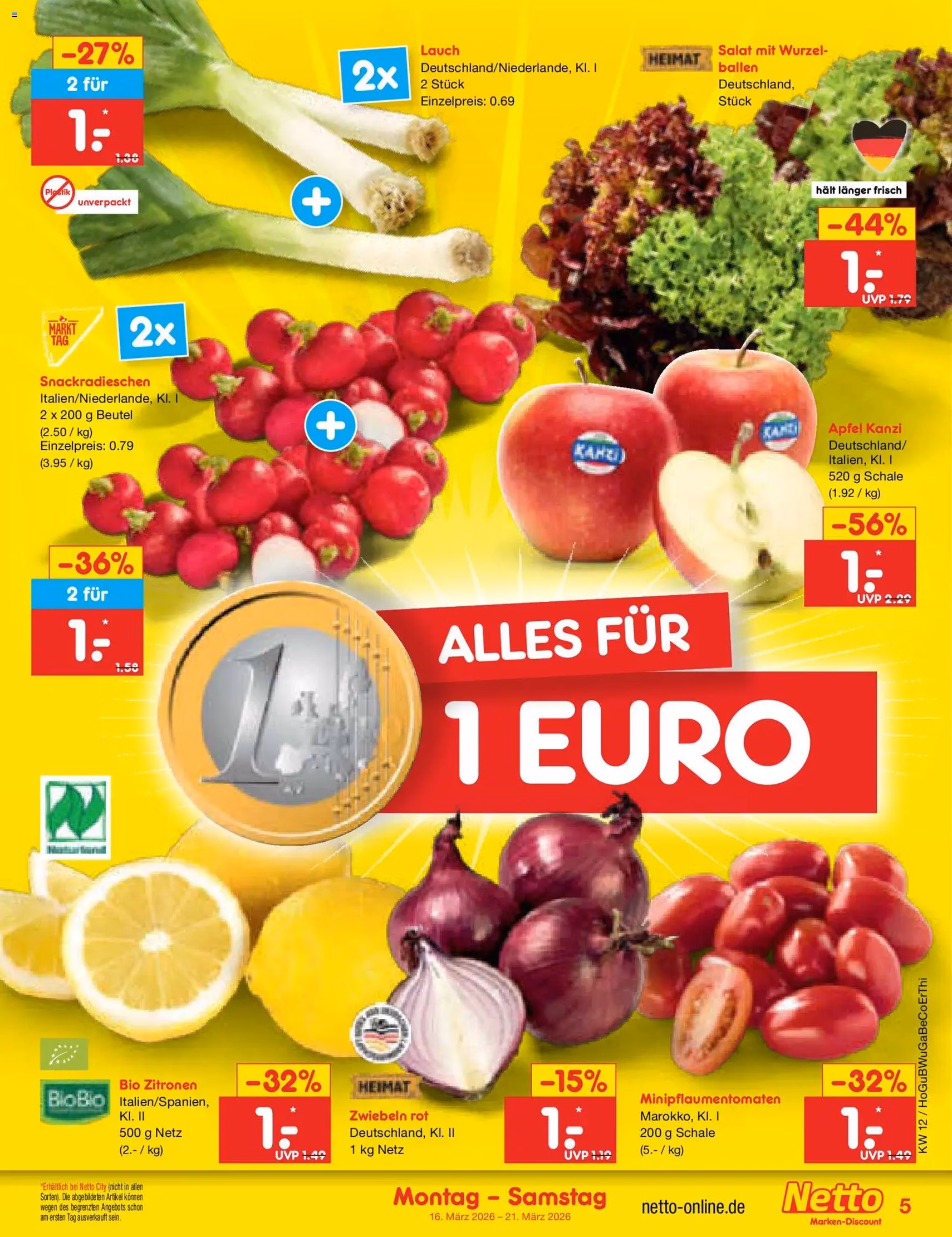Netto Marken-Discount Prospekt - Gültiger Prospekt ab 16.03.2026, Seite 5 von insgesamt 64