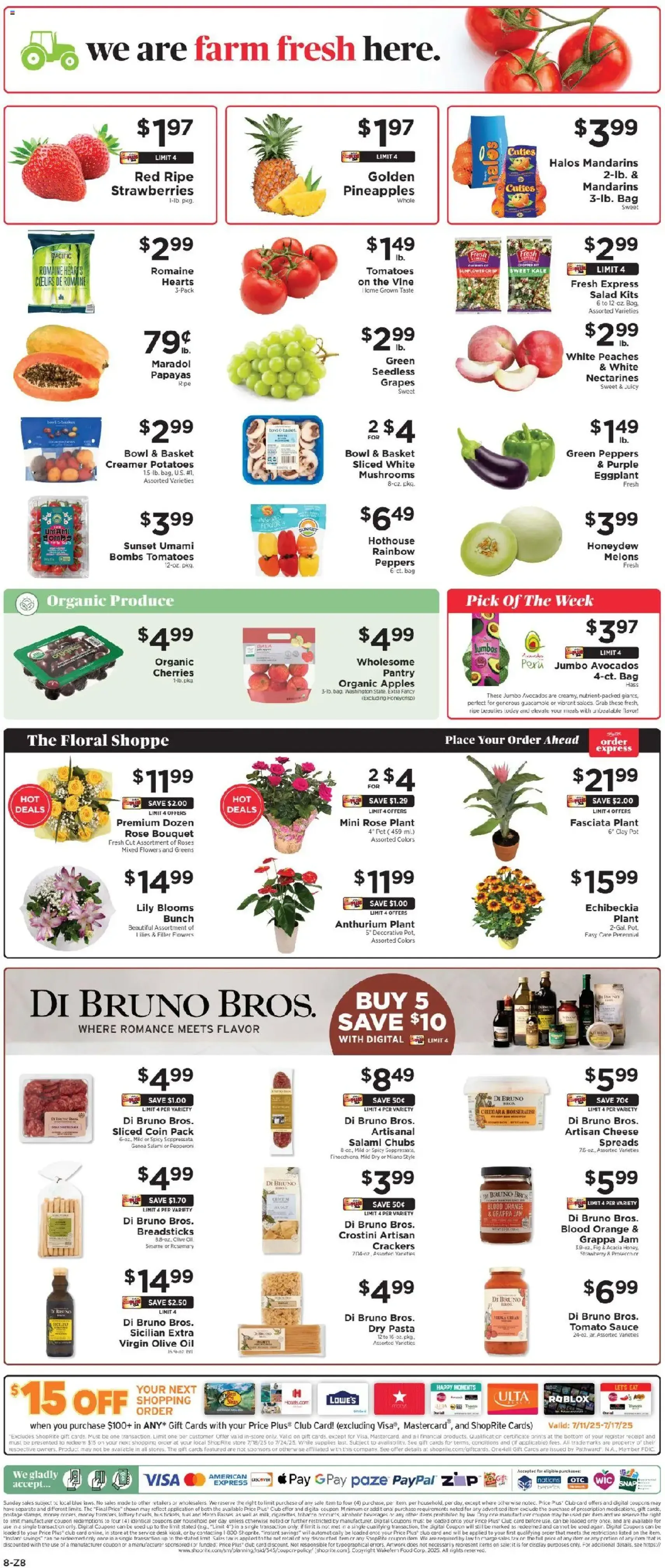 ShopRite Weekly Ad - valid flyer from 07/11/2025, page 9 of 9