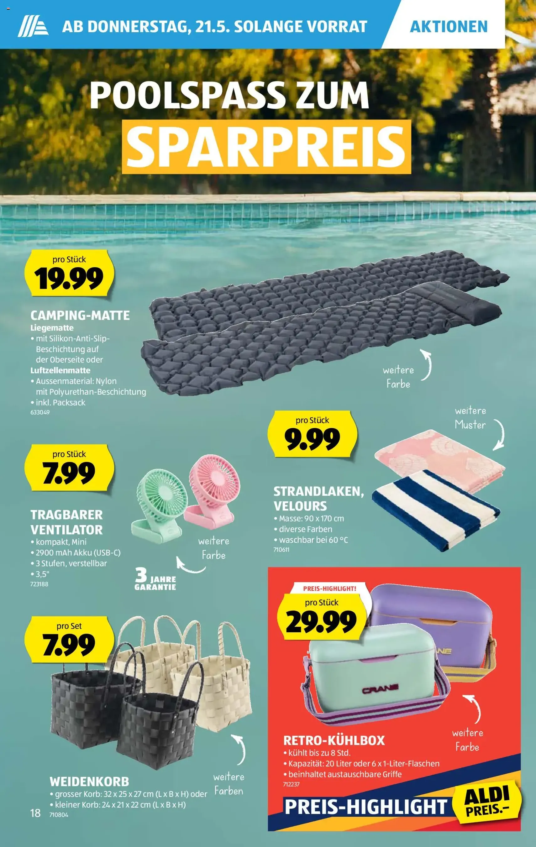Aldi aktionen - Gültiger Prospekt ab 21.05.2026, Seite 18 von insgesamt 39