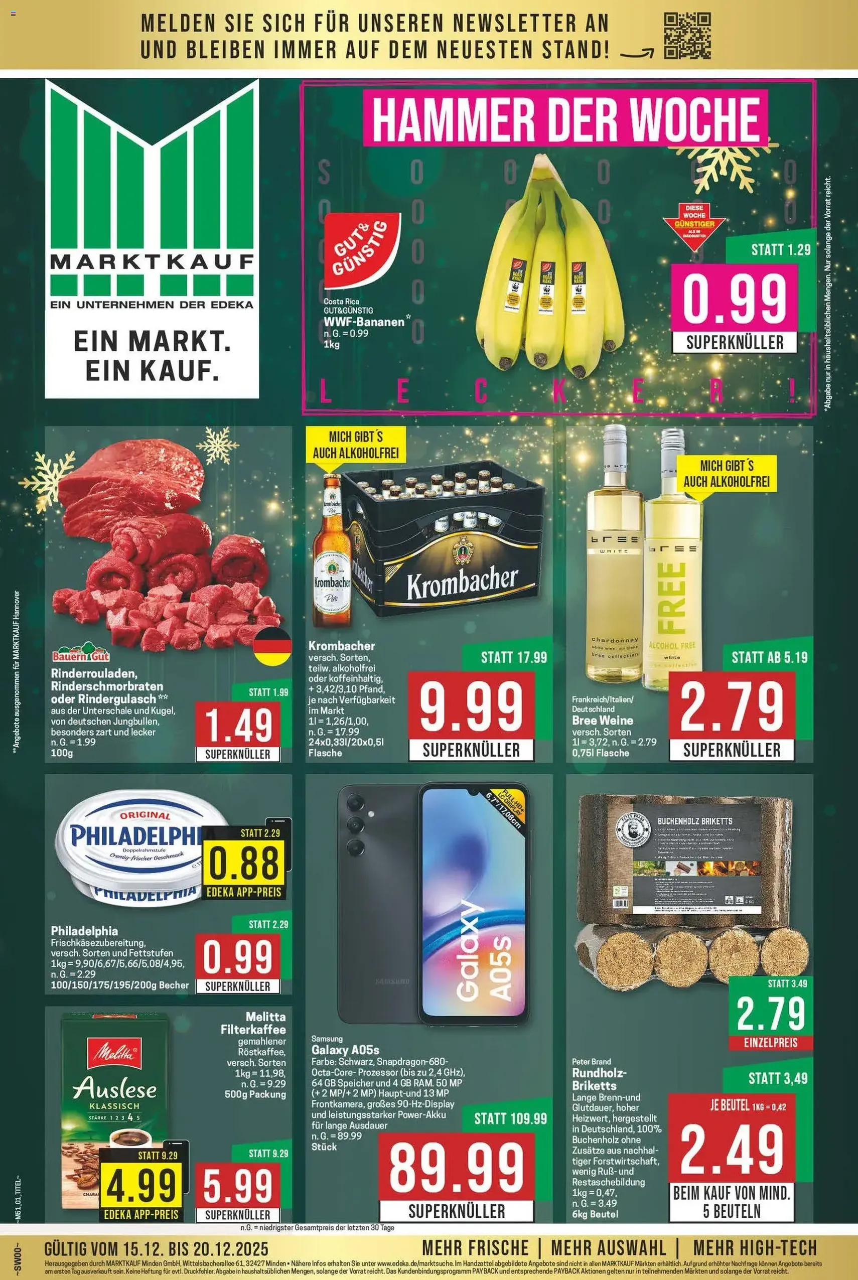 Marktkauf Prospekt - Gültiger Prospekt ab 15.12.2025, Seite 1 von insgesamt 35