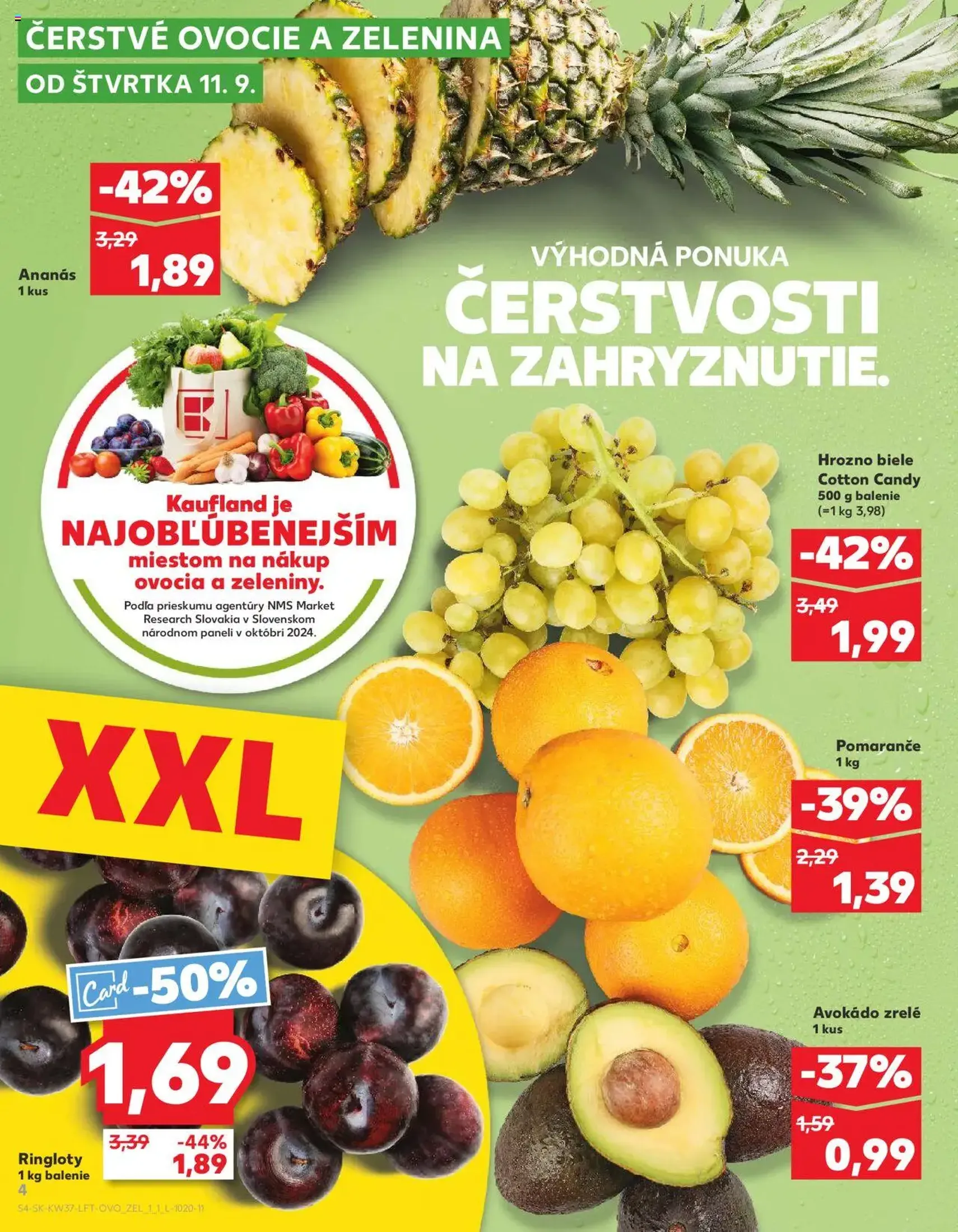Kaufland Bratislava-Avion - platný leták od 11.09.2025 strana 4 z 78