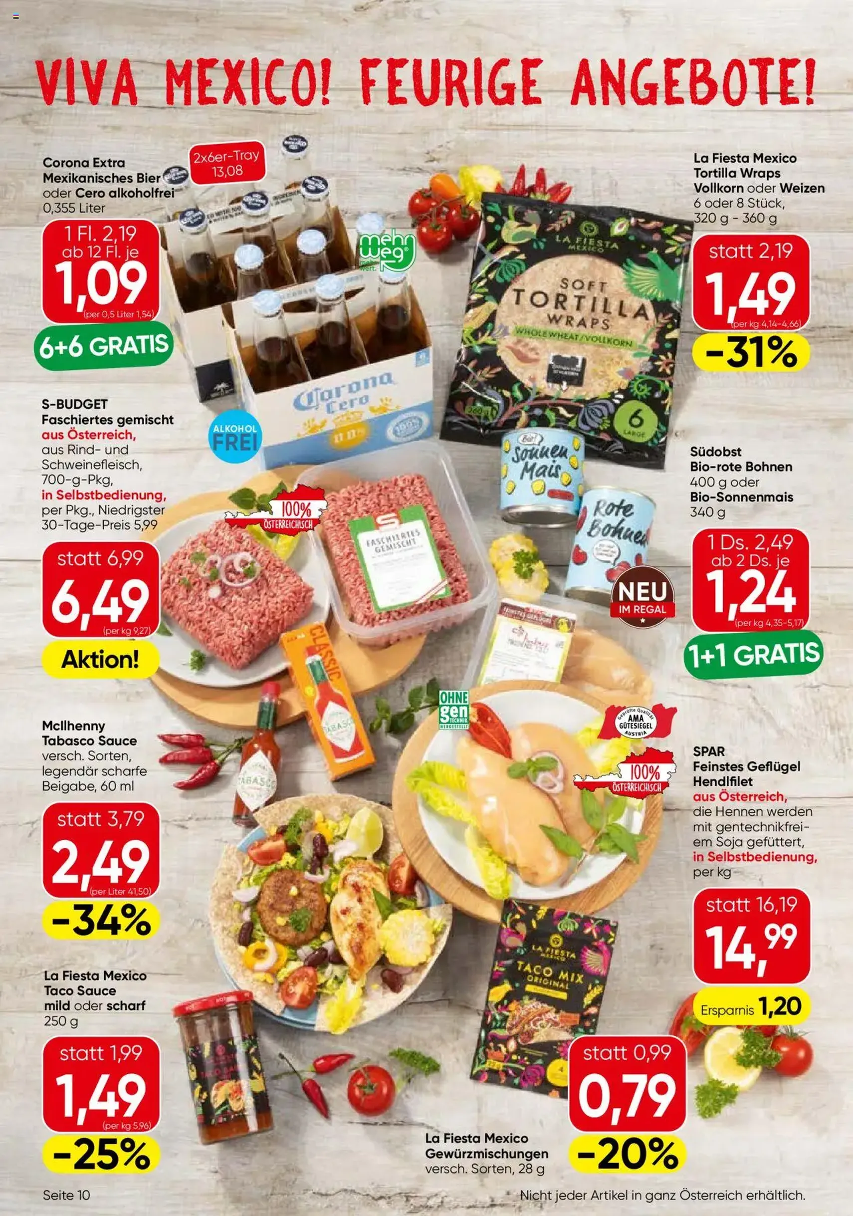 Eurospar Flugblatt - Gültiger Prospekt ab 09.10.2025, Seite 10 von insgesamt 16 Eurospar Flugblatt - Gültiger Prospekt ab 09.10.2025, Seite 10 von insgesamt 16