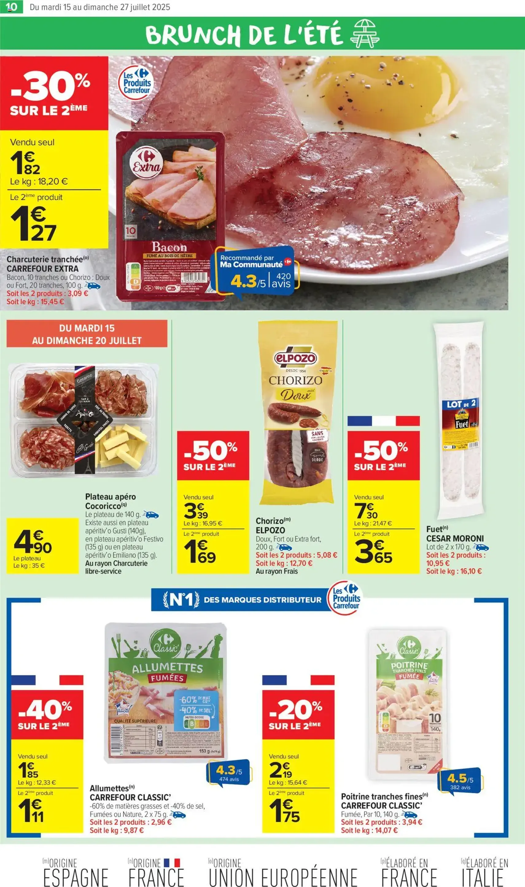 Carrefour Market catalogue semaine 29 - brochure valable à partir du 15/07/2025, page 12 sur 54 Carrefour Market catalogue semaine 29 - brochure valable à partir du 15/07/2025, page 12 sur 54
