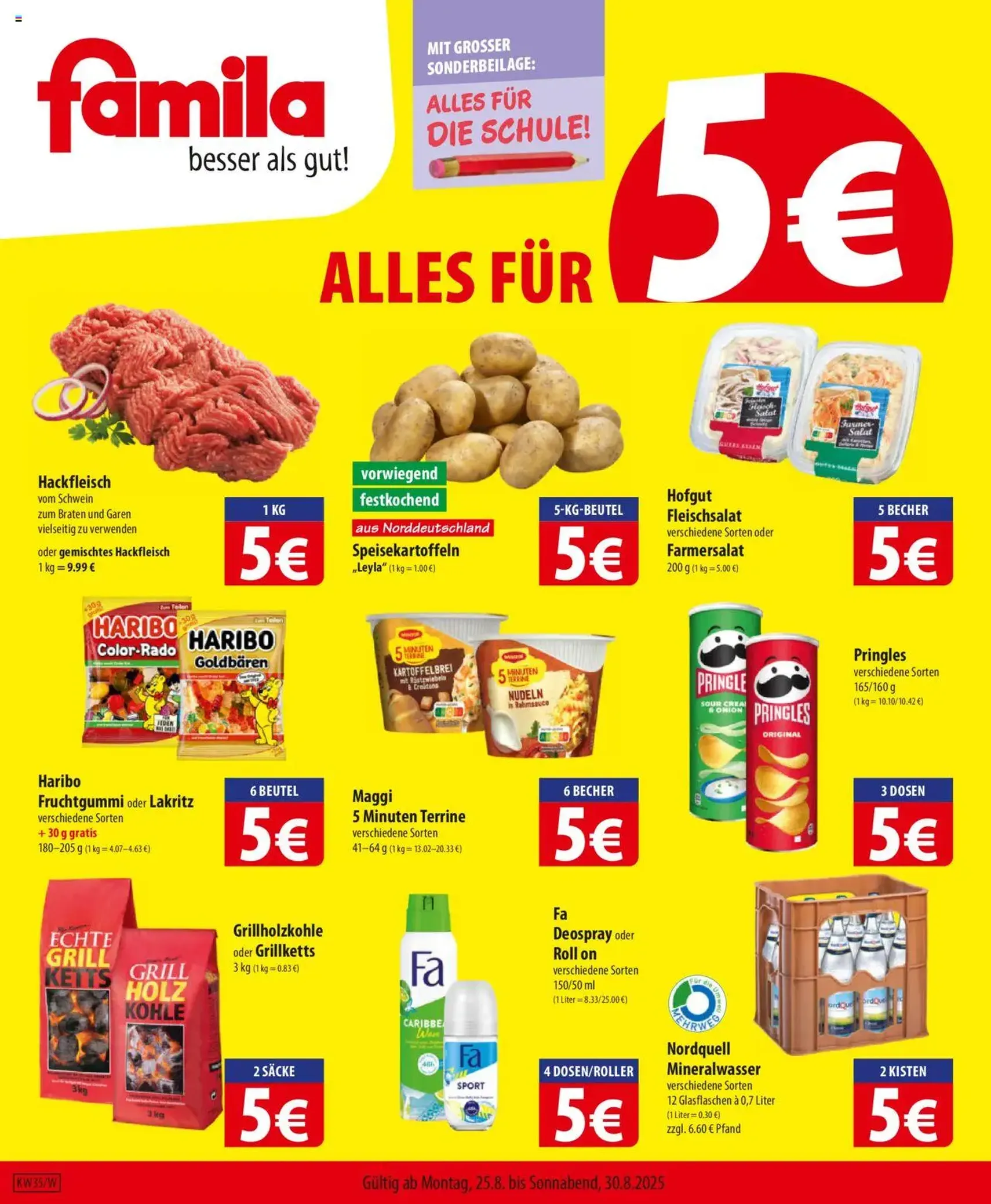 Famila Prospekt - Gültiger Prospekt ab 25.08.2025, Seite 1 von insgesamt 24 Famila Prospekt - Gültiger Prospekt ab 25.08.2025, Seite 1 von insgesamt 24
