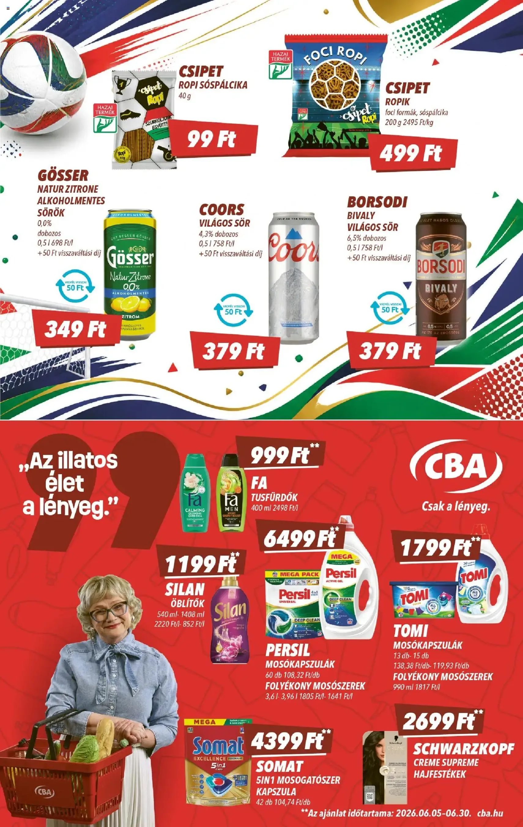 CBA akciós újság - 2026.06.11. érvényes szórólap 5 oldal 8 oldalból