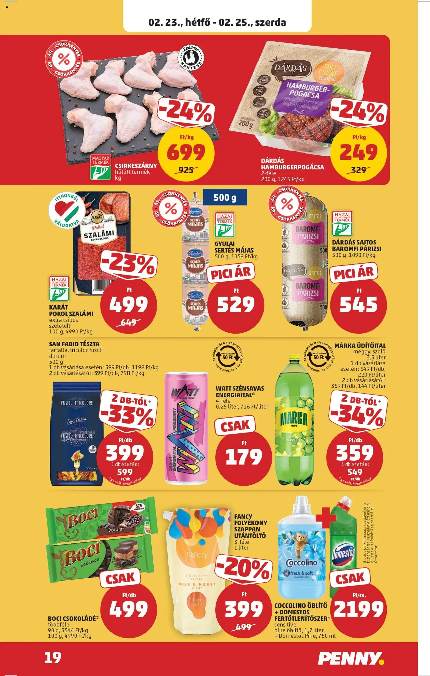 PENNY Akciós újság - 2026.02.19. érvényes szórólap 23 oldal 38 oldalból