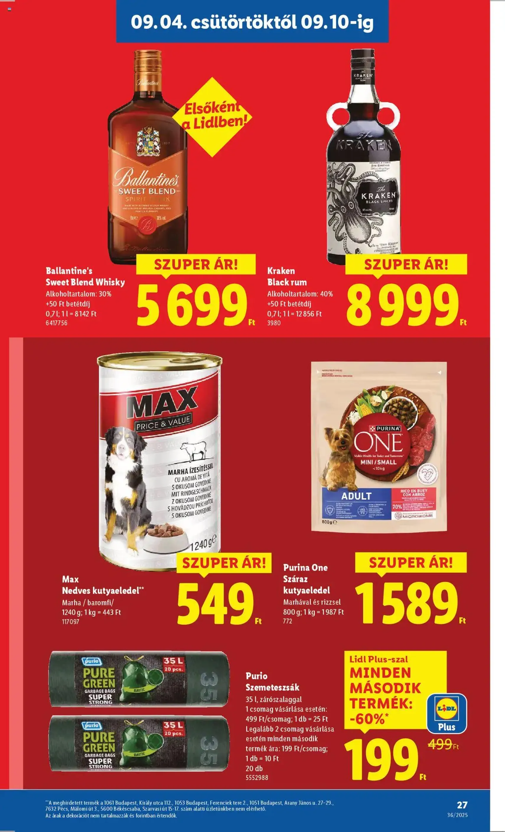 Lidl Akciós újság - 2025.09.04. érvényes szórólap 27 oldal 70 oldalból Lidl Akciós újság - 2025.09.04. érvényes szórólap 27 oldal 70 oldalból
