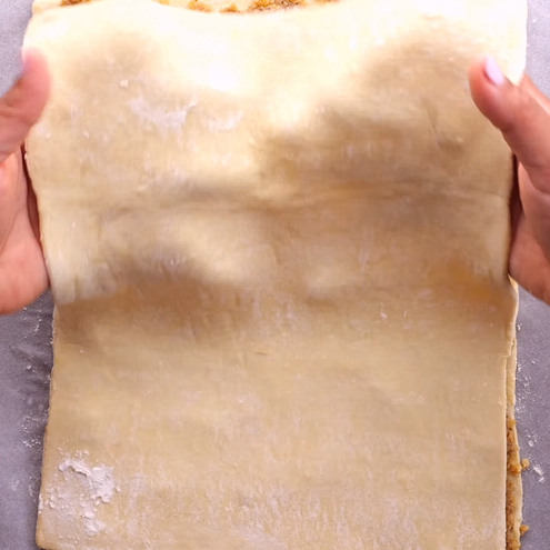 Albero di natale di pasta sfoglia - procedimento 1